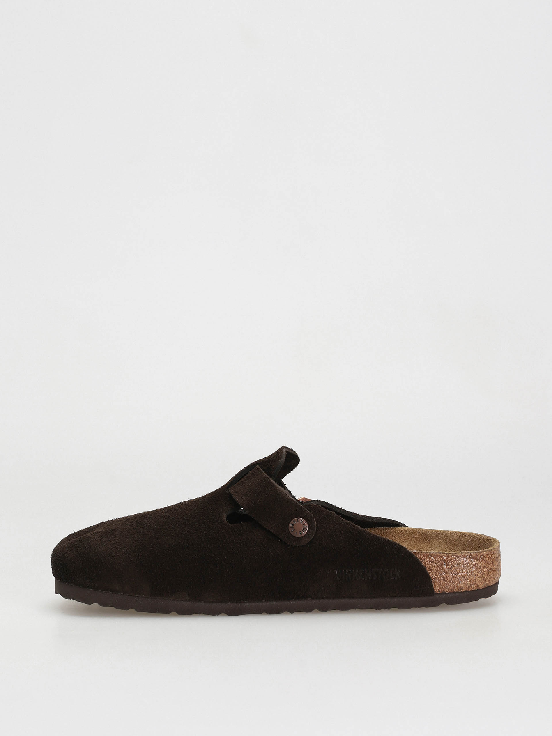 Шльопанці Birkenstock Boston Suede Regular (mocha)