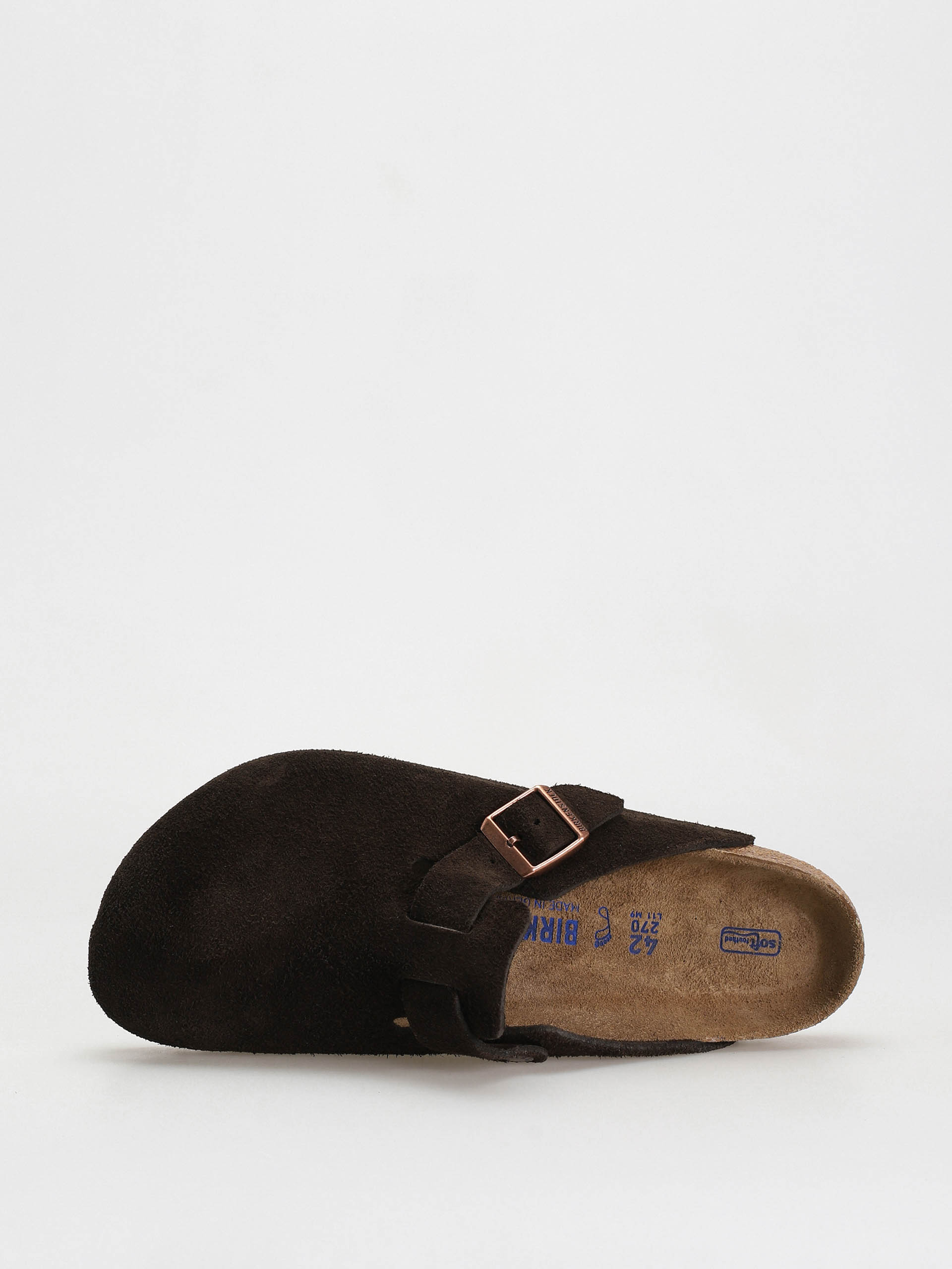 Шльопанці Birkenstock Boston Suede Regular (mocha)