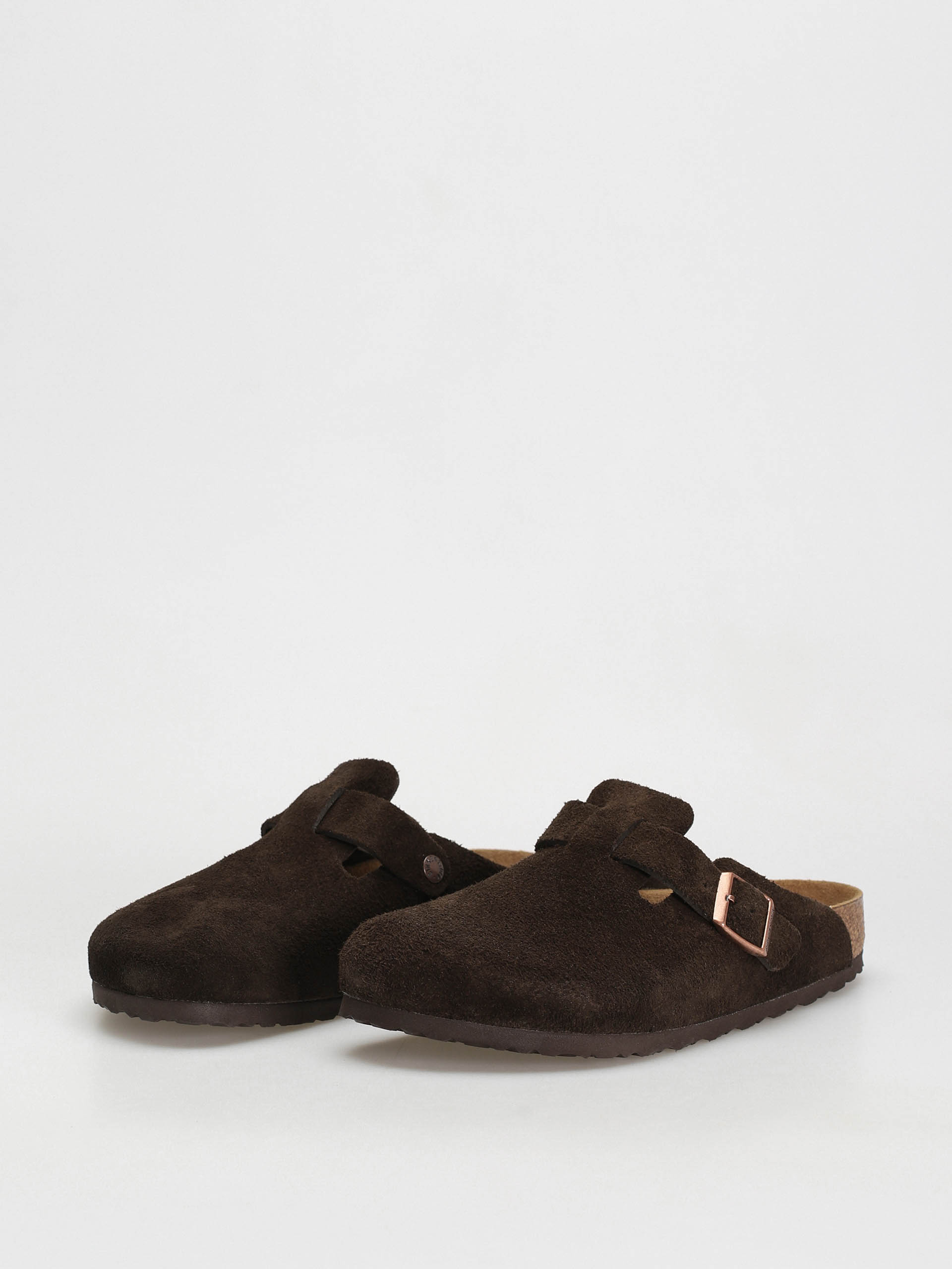 Шльопанці Birkenstock Boston Suede Regular (mocha)