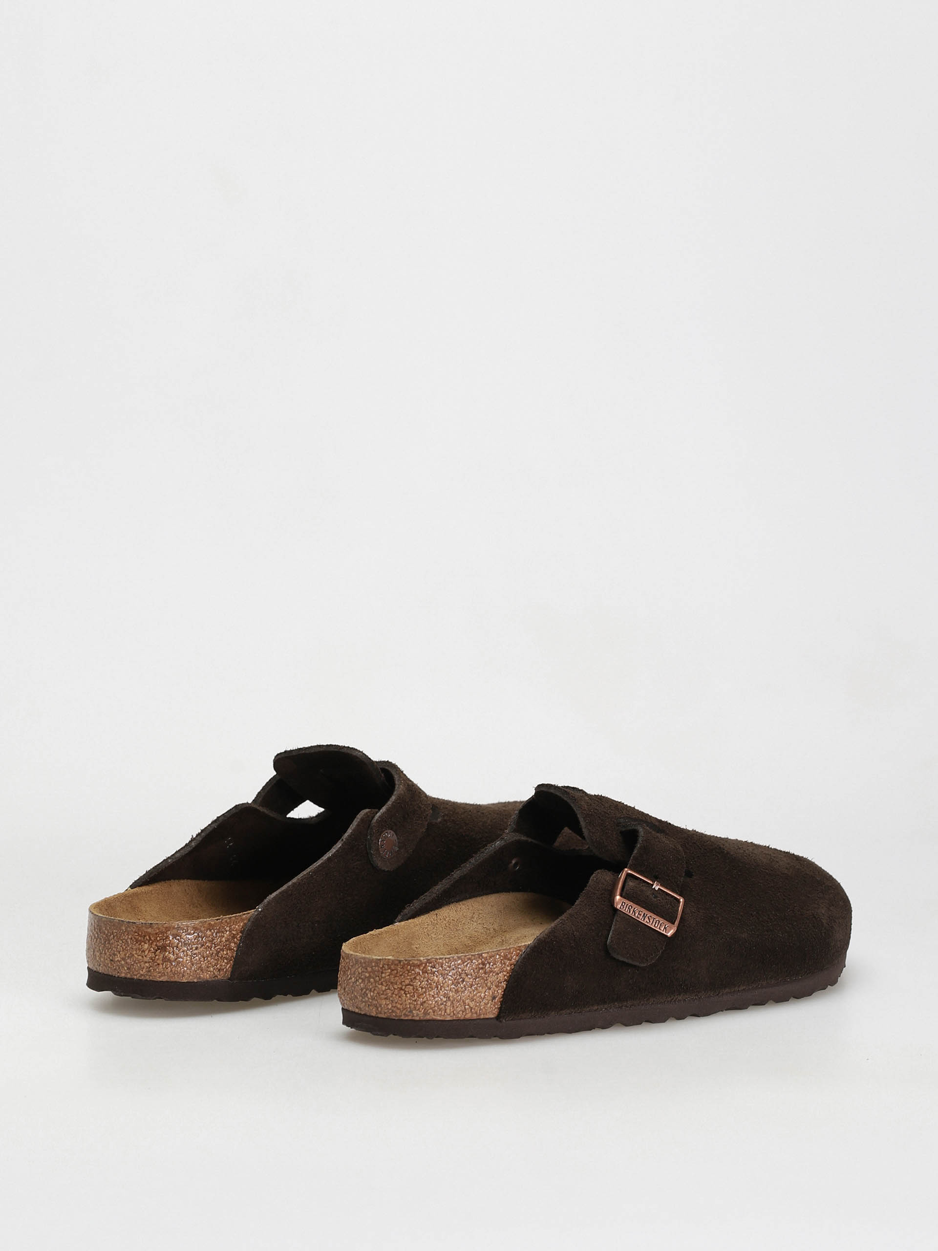 Шльопанці Birkenstock Boston Suede Regular (mocha)