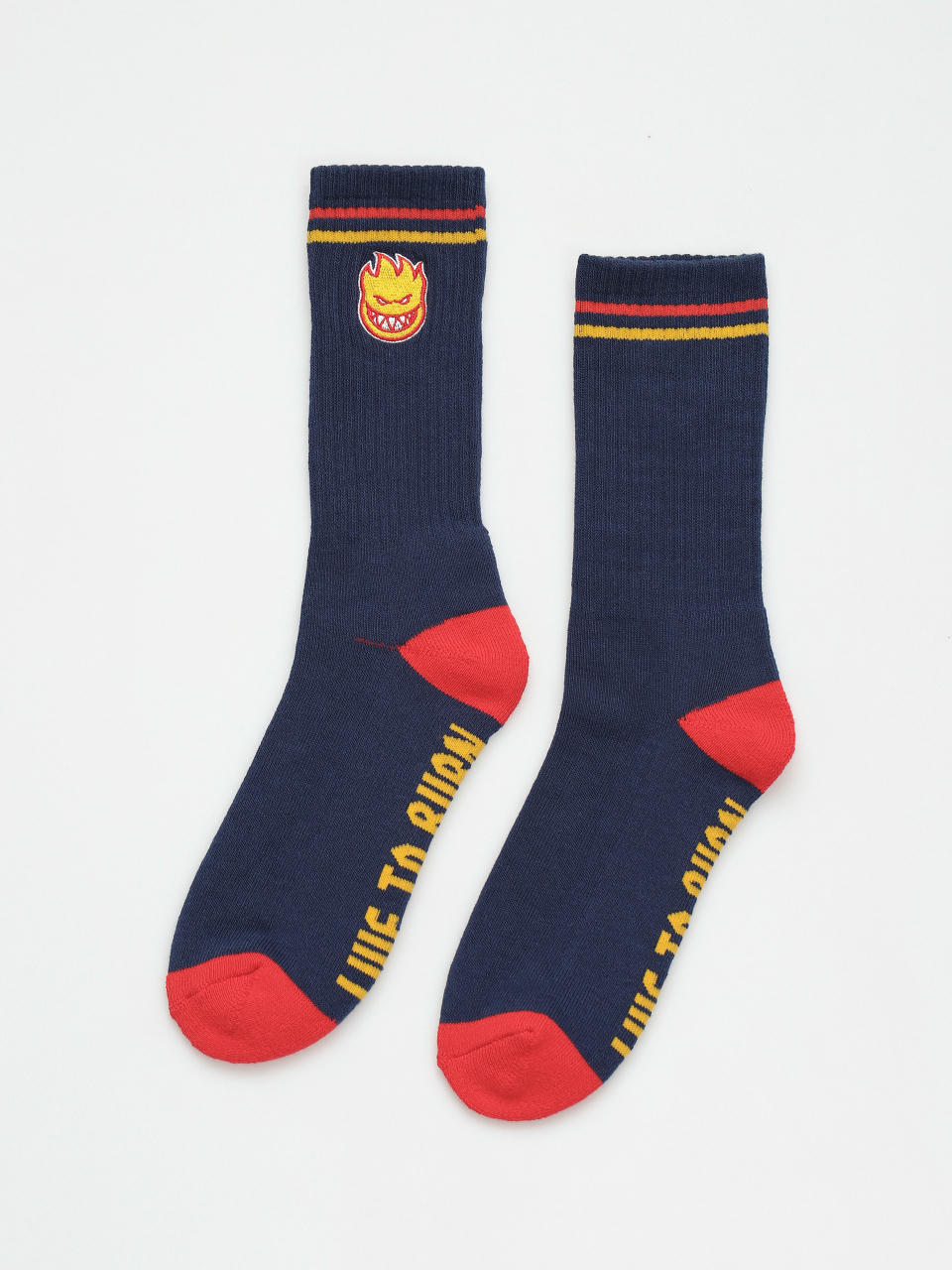  Шкарпетки Spitfire Bighead Fill Emb (navy/red/gold)