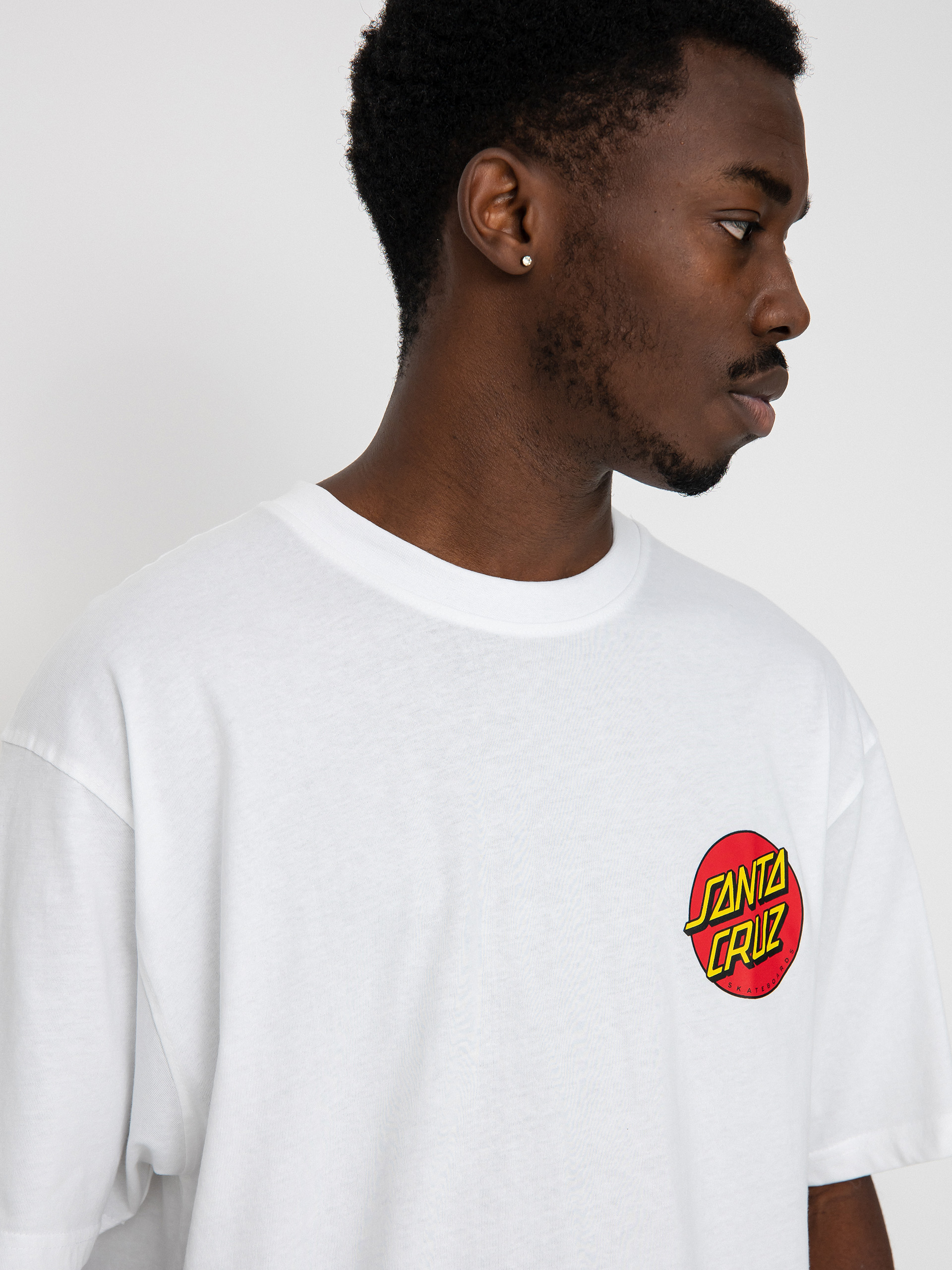 Футболка Santa Cruz Classic Dot Chest (white)