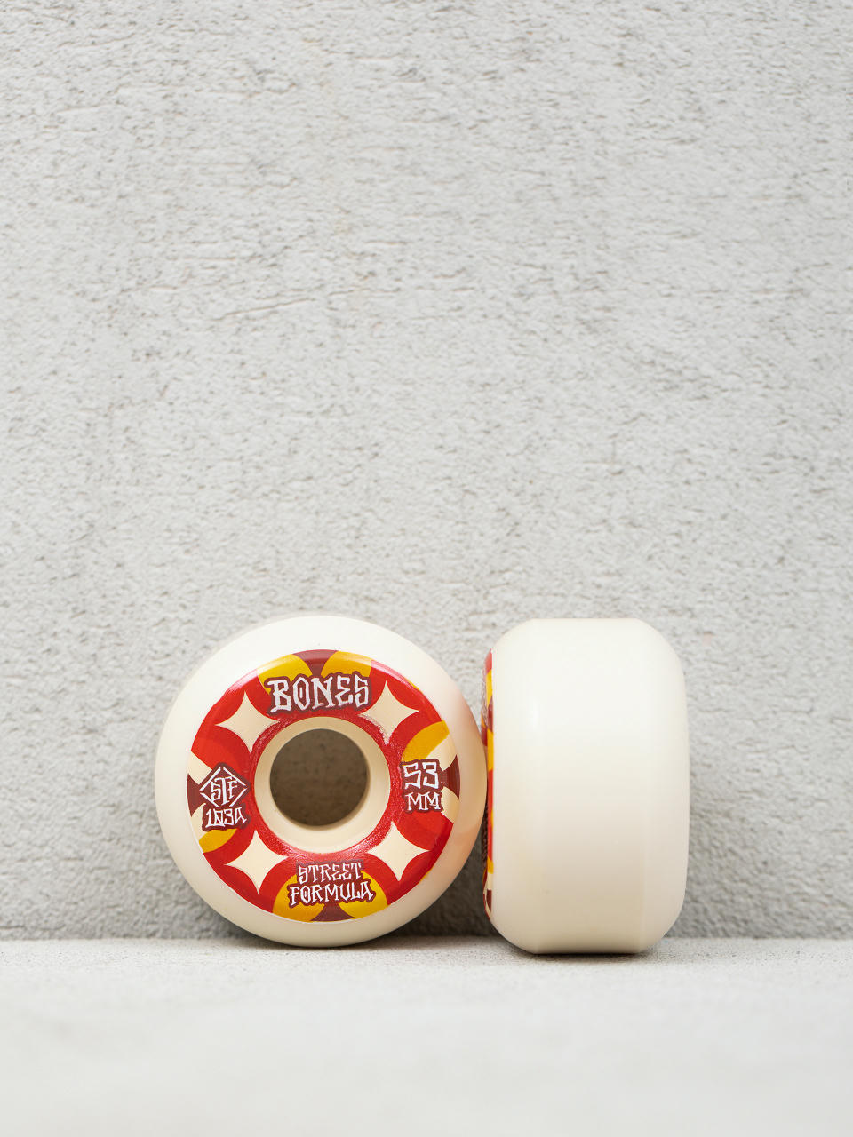 Колеса Bones Retros STF V5 Sidecut 103A (white/red)