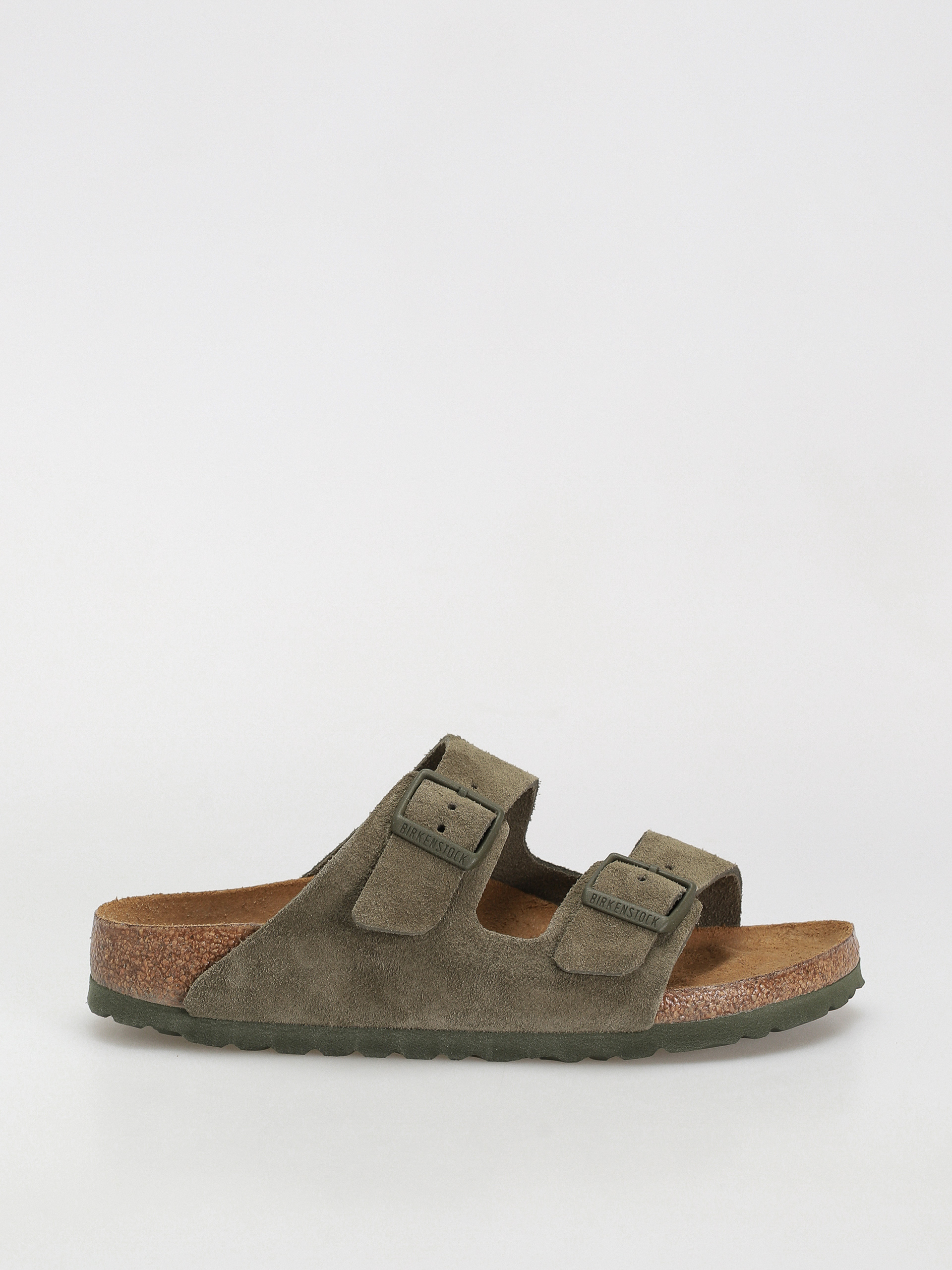 Шльопанці Birkenstock Arizona Suede Leather Narrow Wmn (thyme)