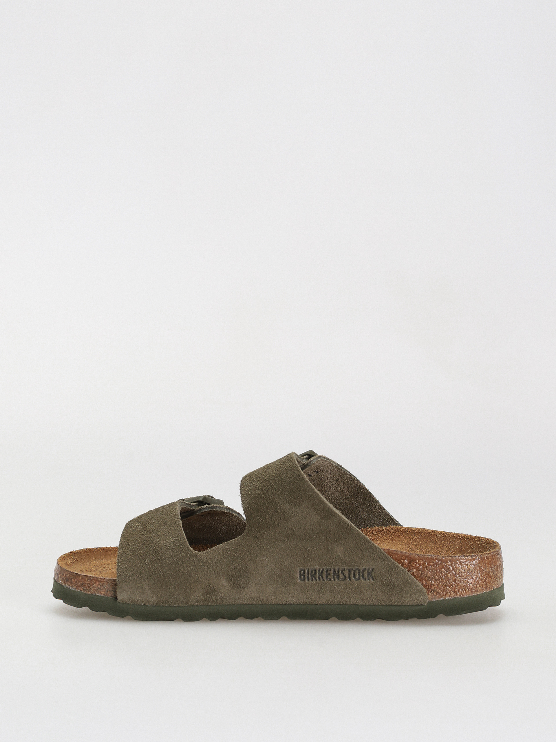 Шльопанці Birkenstock Arizona Suede Leather Narrow Wmn (thyme)