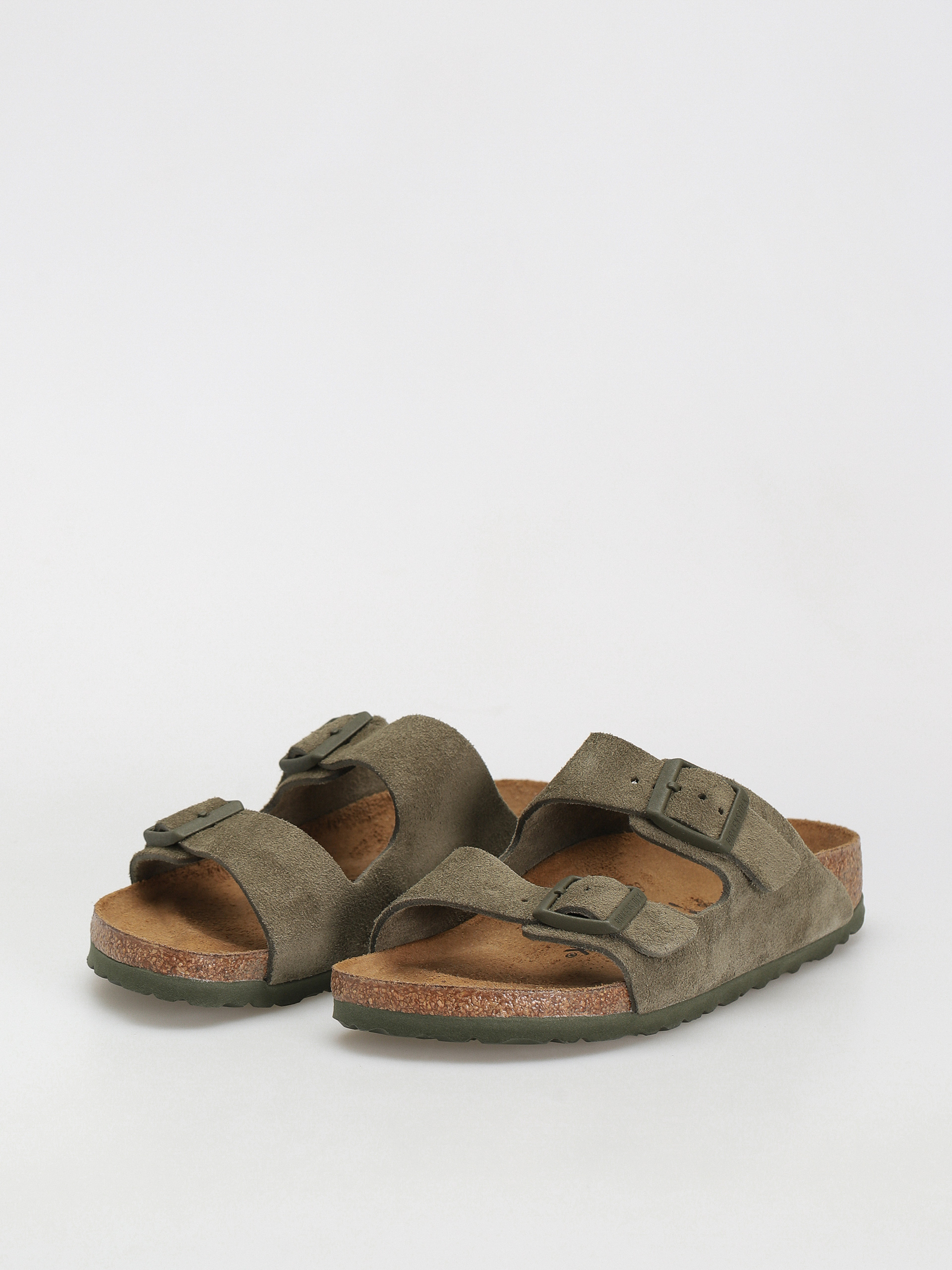 Шльопанці Birkenstock Arizona Suede Leather Narrow Wmn (thyme)