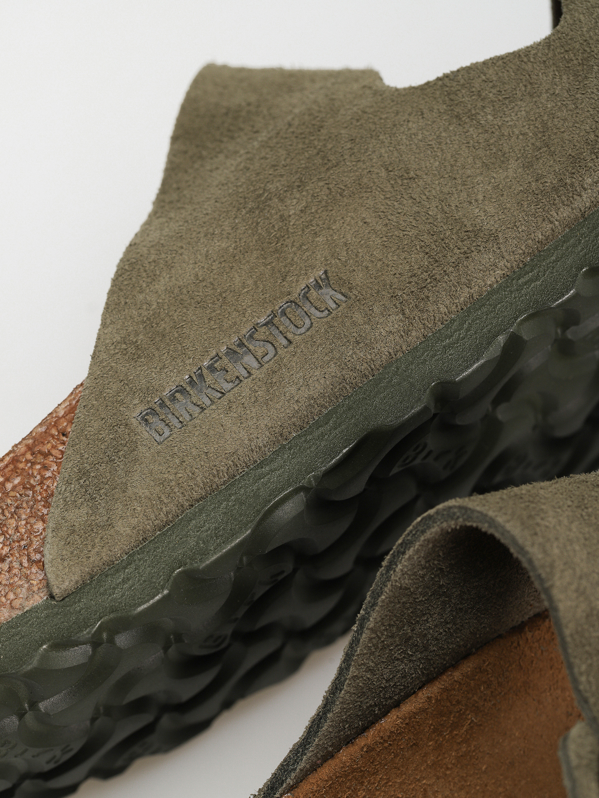 Шльопанці Birkenstock Arizona Suede Leather Narrow Wmn (thyme)