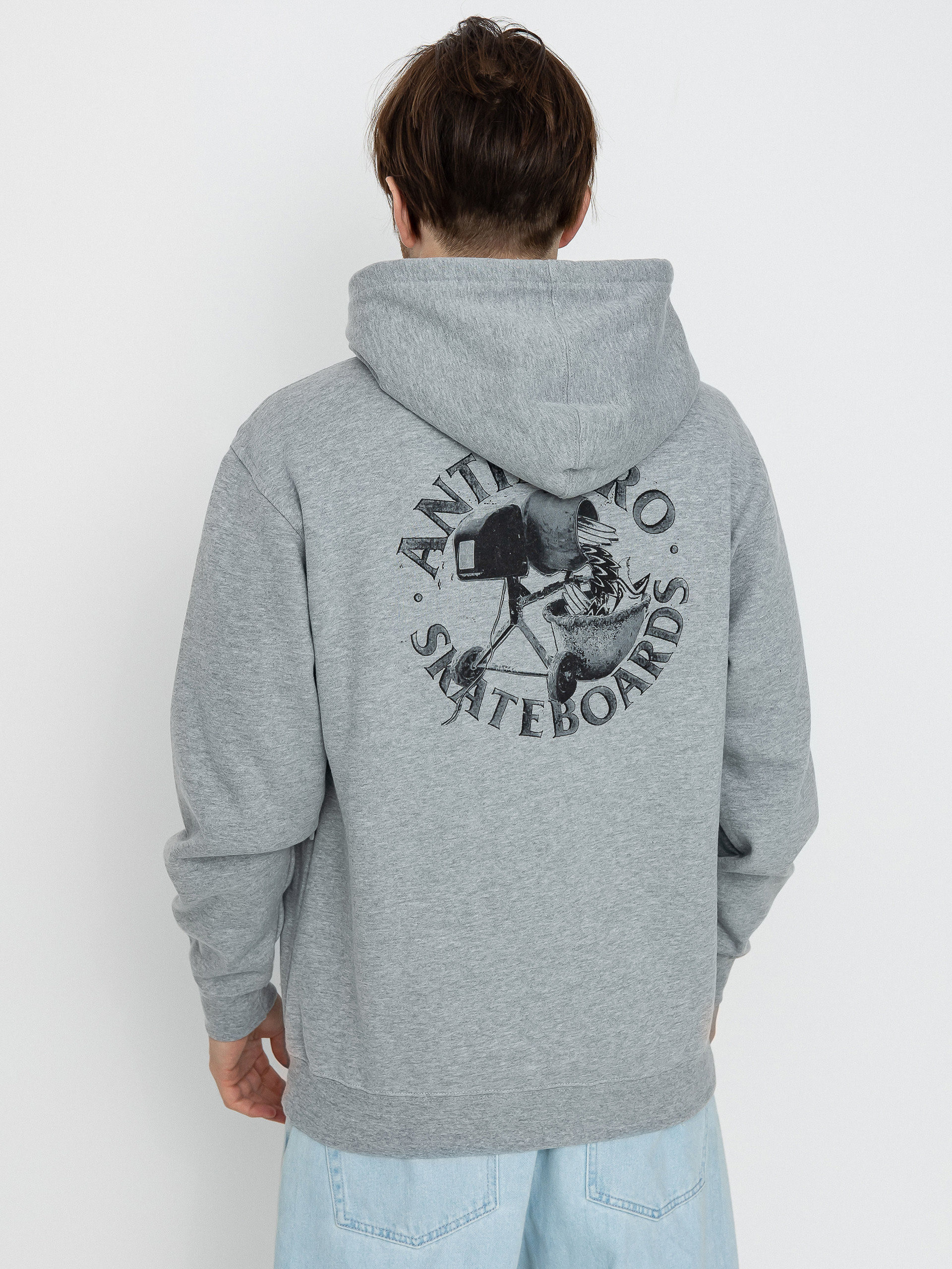 Худі Antihero Diy Eagle HD (heather grey w/black prints)