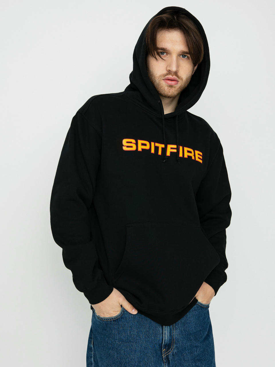 Худі Spitfire Classic 87 HD (black w/gold & red print)