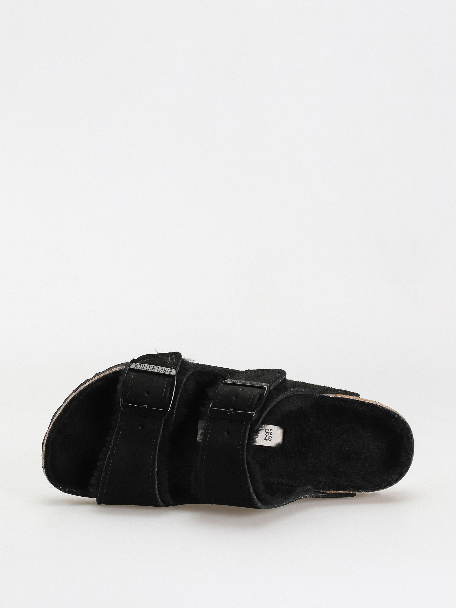 Шльопанці Birkenstock Arizona Suede Leather Narrow Wmn (black)