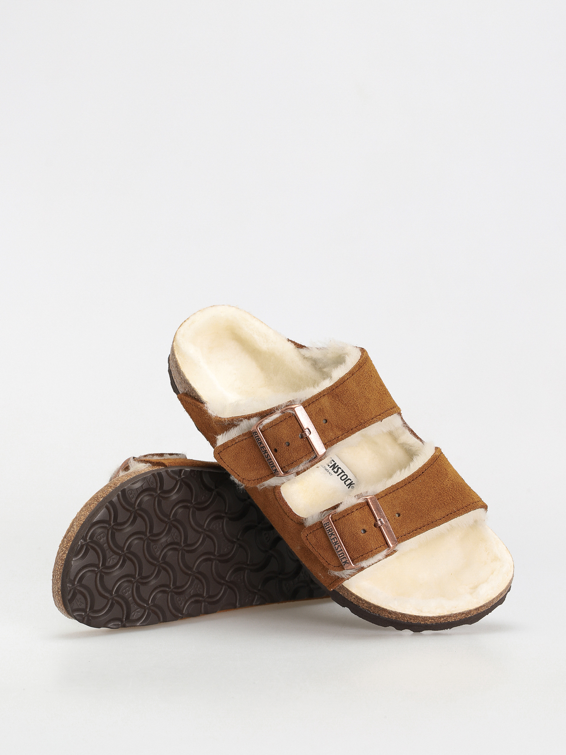 Шльопанці Birkenstock Arizona Suede Leather Narrow Wmn (mink)