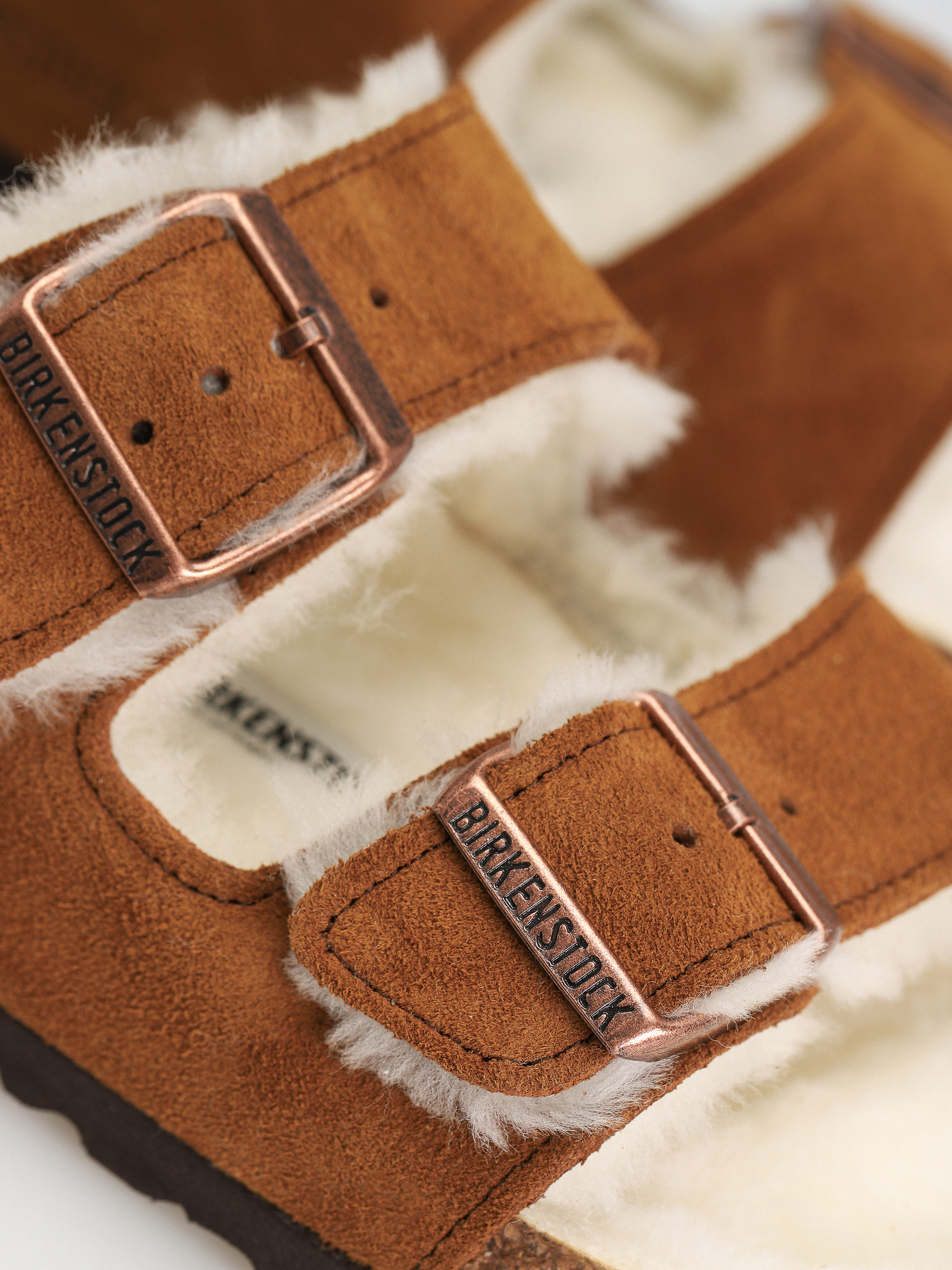 Шльопанці Birkenstock Arizona Suede Leather Narrow Wmn (mink)