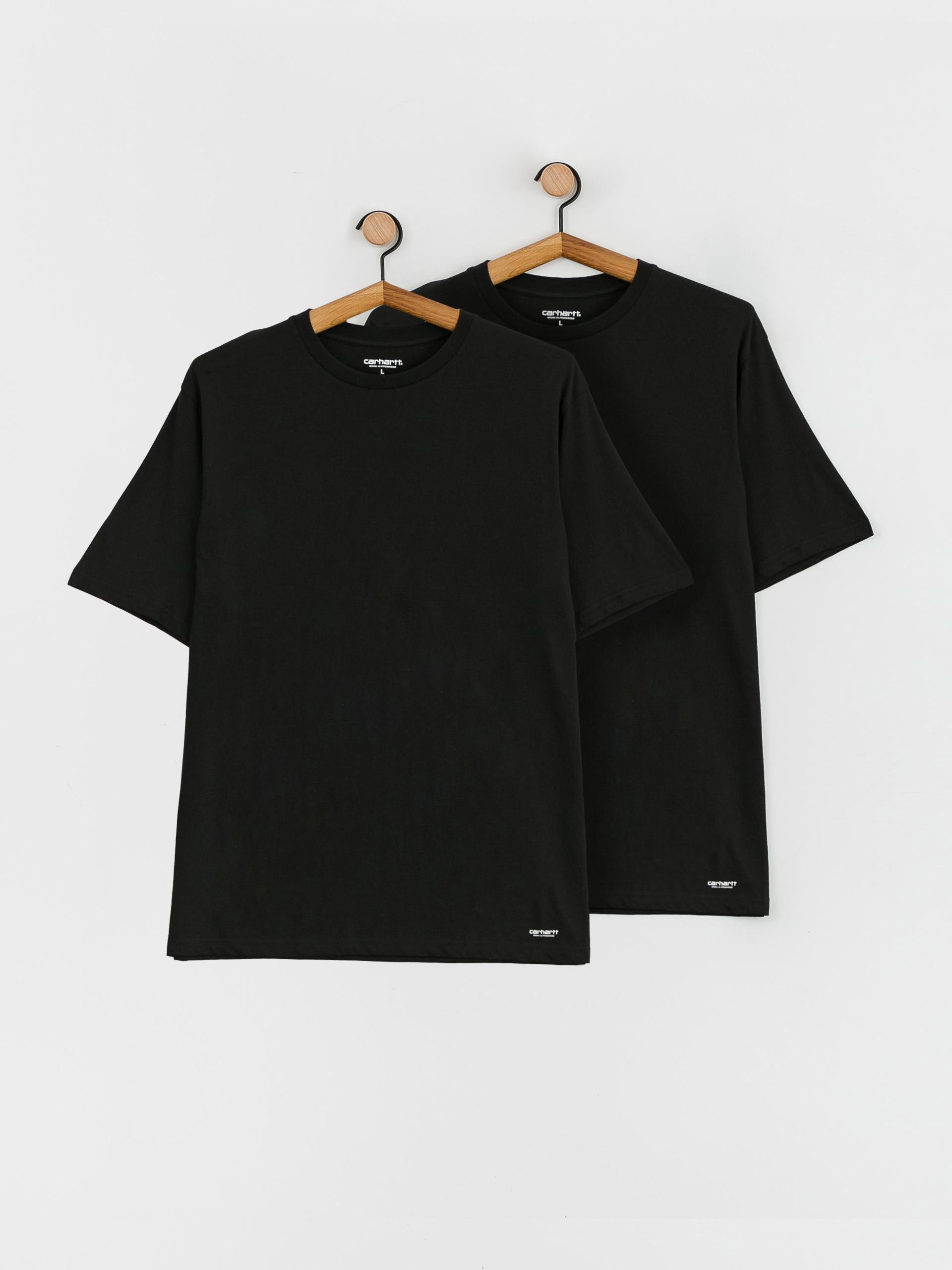Футболка Carhartt WIP Standard Crew Neck 2-pack (black black)