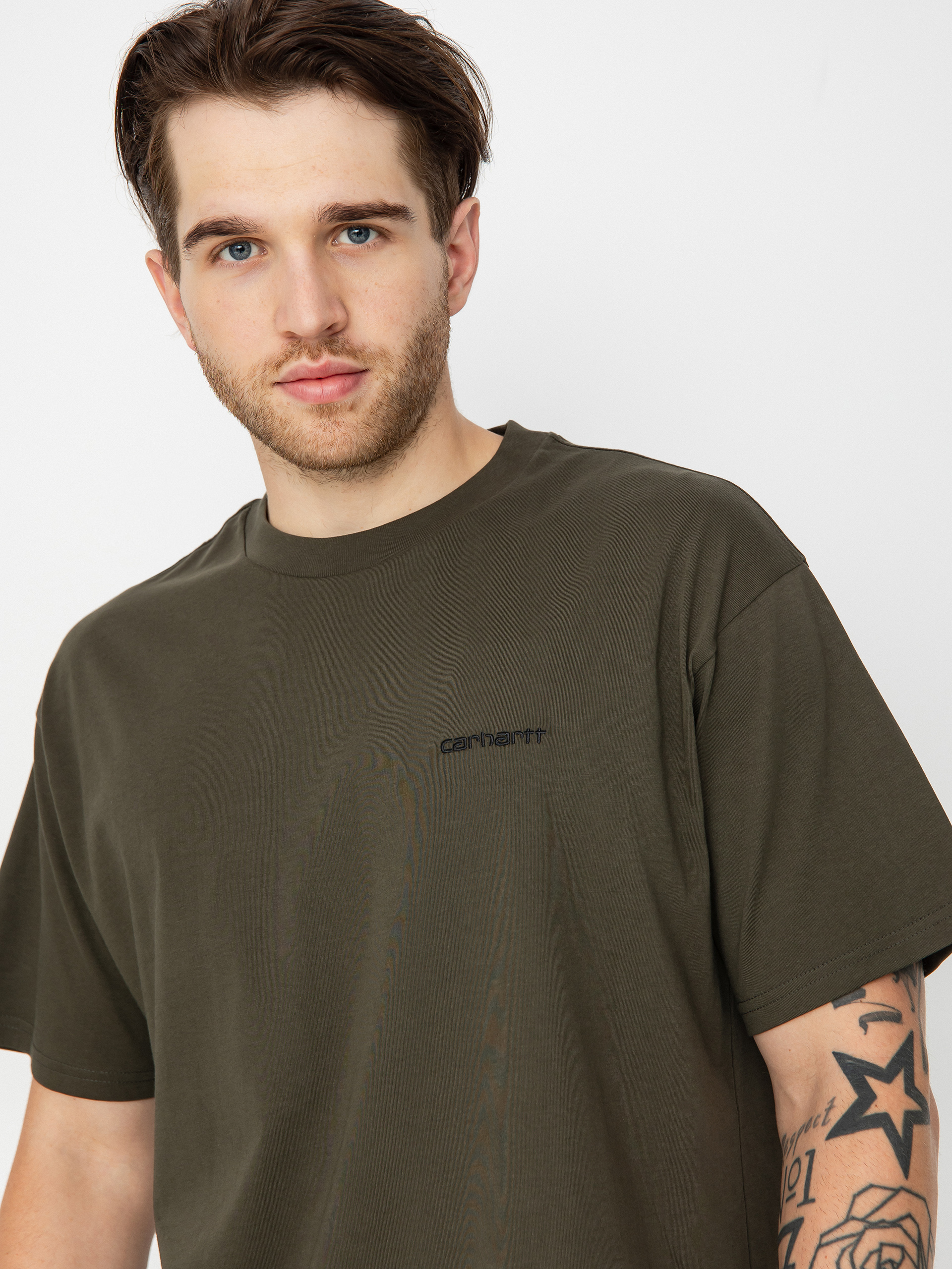 Футболка Carhartt WIP Script Embroidery (cypress/black)