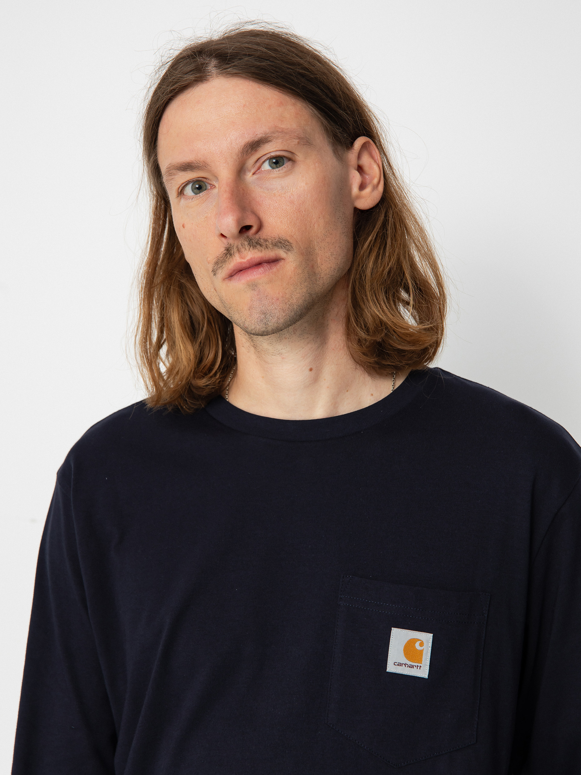 Лонгслів Carhartt WIP Pocket (dark navy)