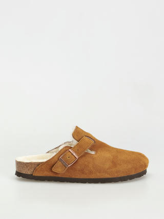 Шльопанці Birkenstock Boston Suede Leather Narrow Wmn (mink)