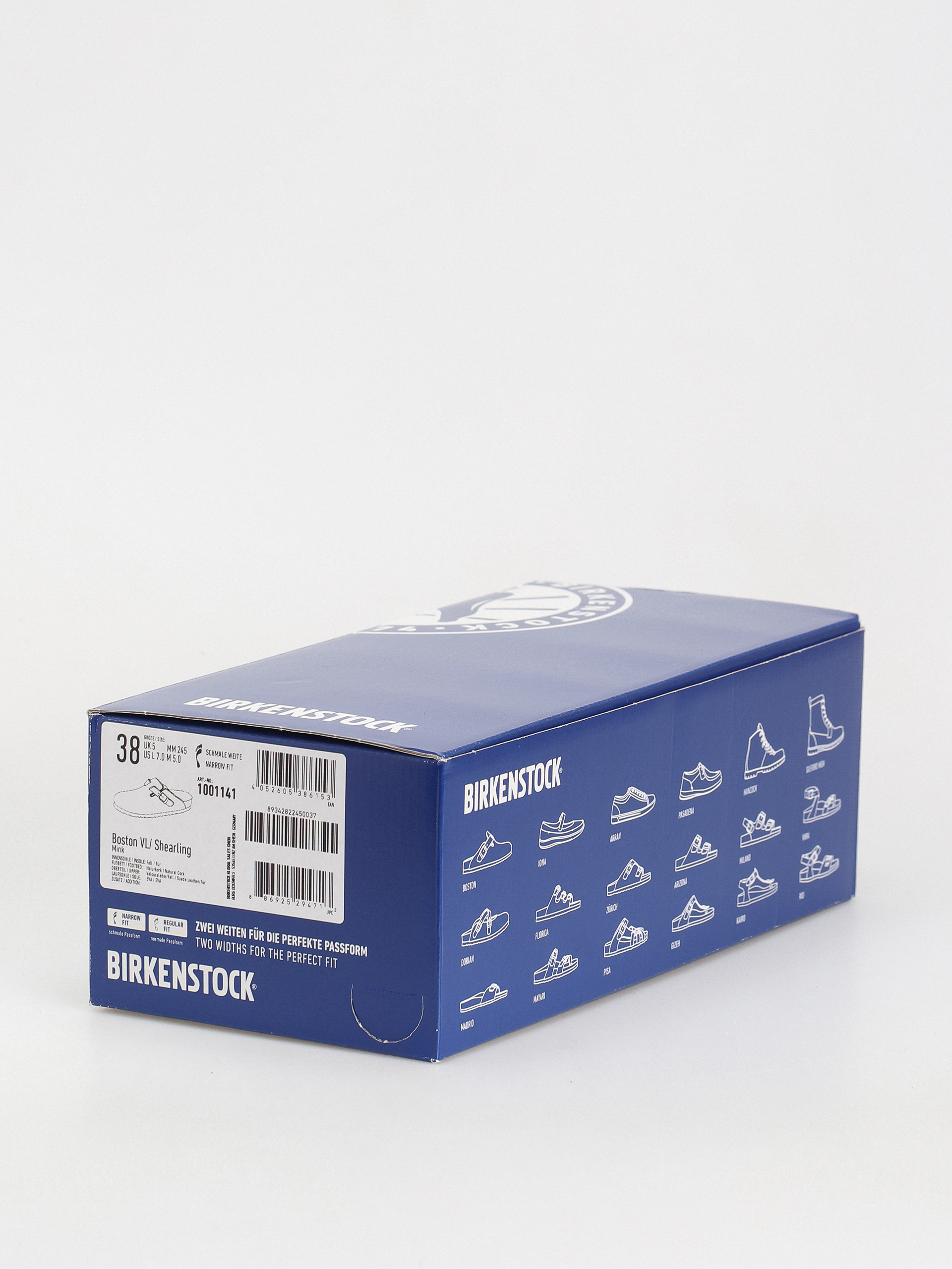 Шльопанці Birkenstock Boston Suede Leather Narrow Wmn (mink)