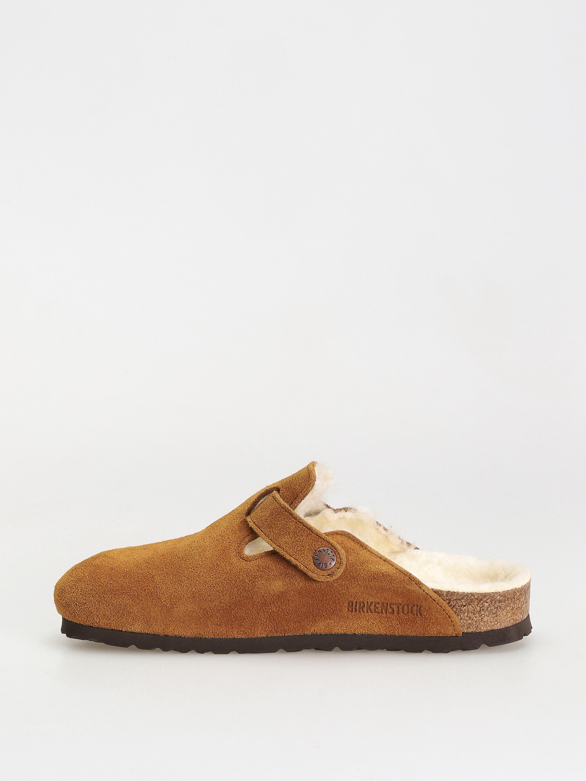 Шльопанці Birkenstock Boston Suede Leather Narrow Wmn (mink)