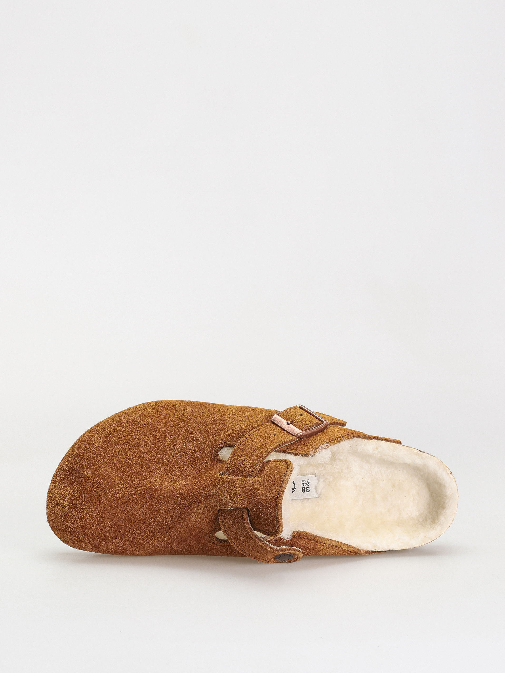 Шльопанці Birkenstock Boston Suede Leather Narrow Wmn (mink)