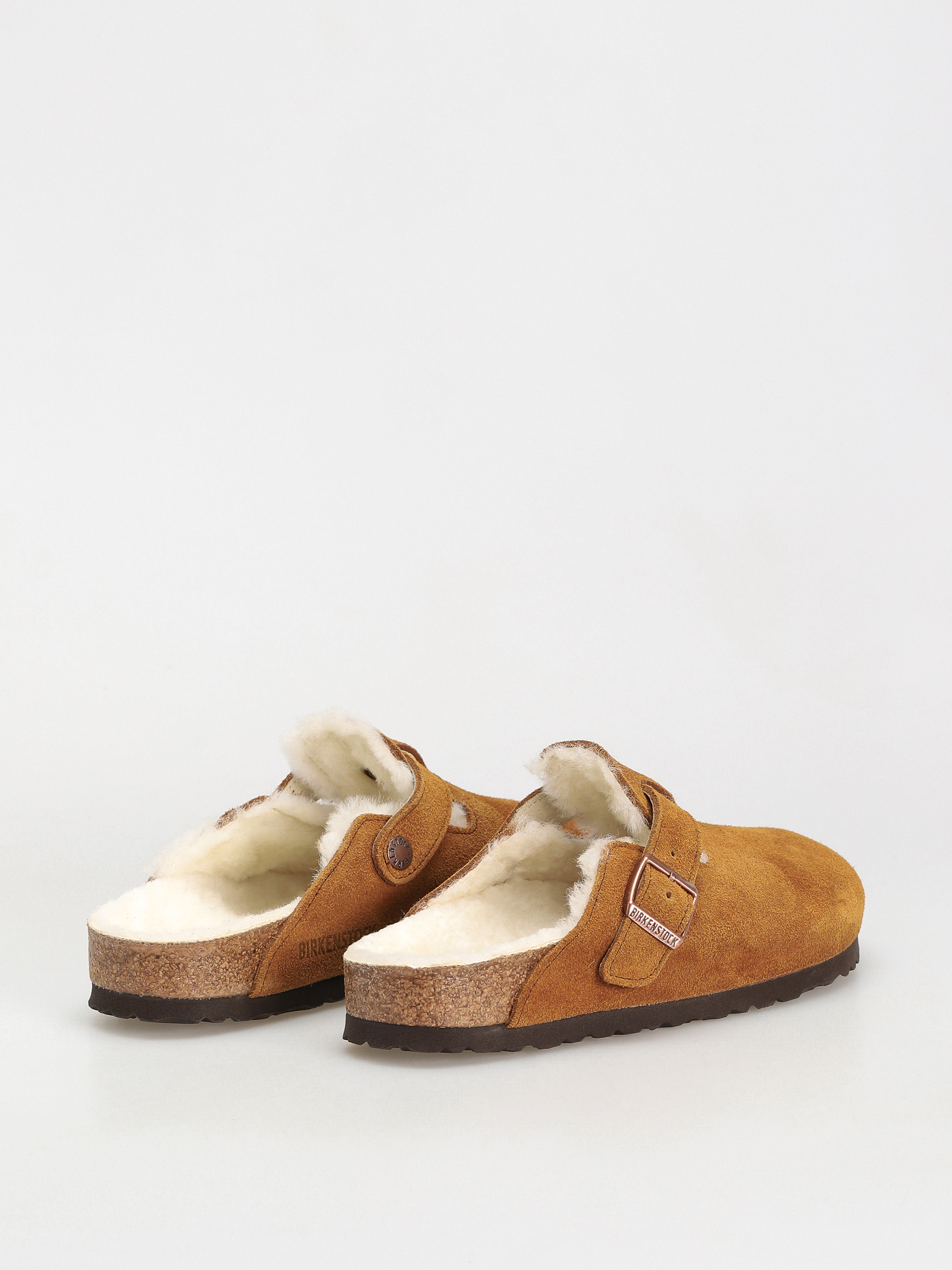 Шльопанці Birkenstock Boston Suede Leather Narrow Wmn (mink)