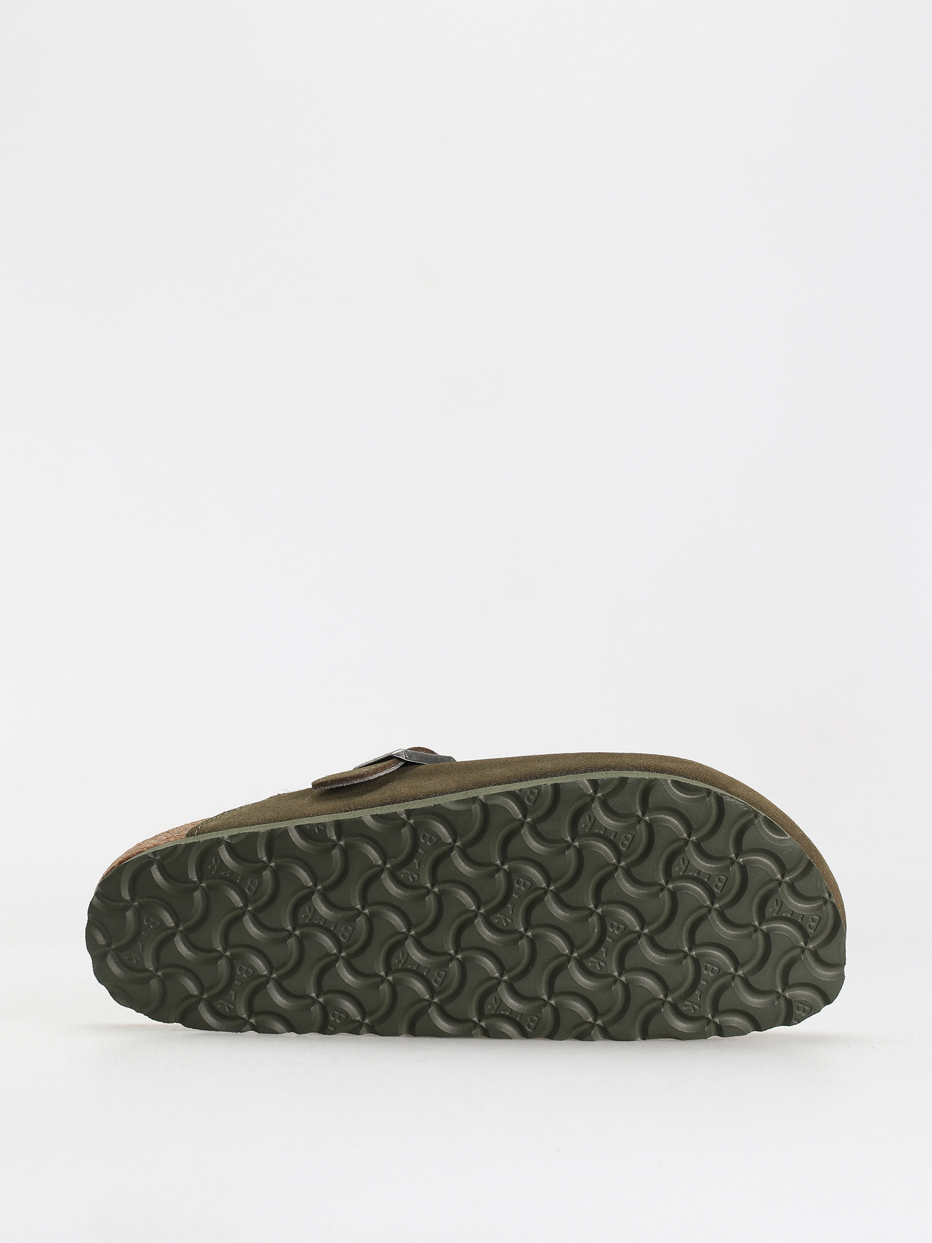Шльопанці Birkenstock Boston Suede Leather Narrow Wmn (thyme)