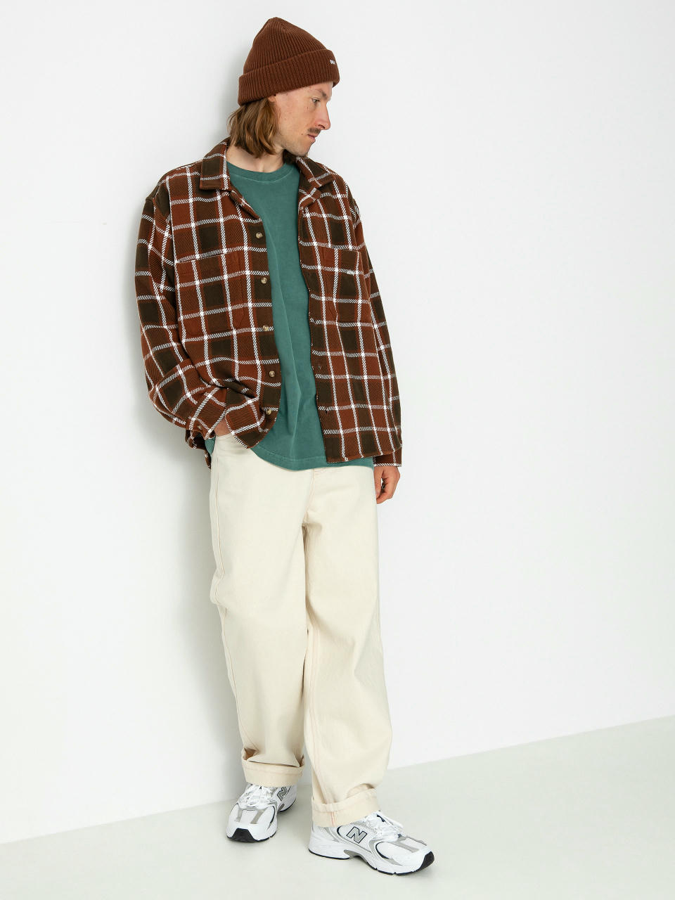 Сорочка OBEY Bigwig Plaid (sepia multi)