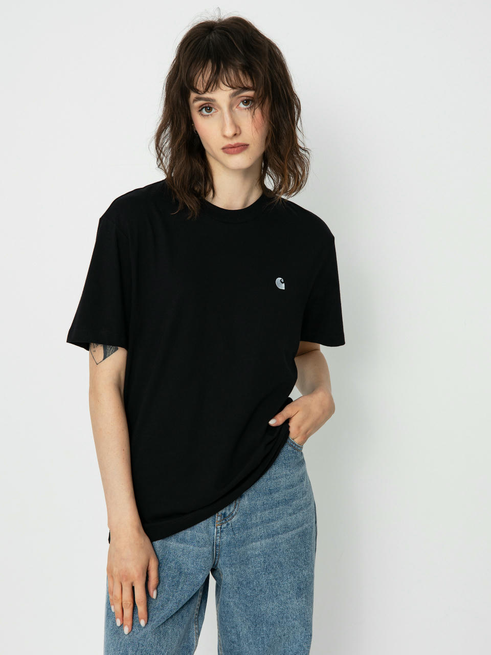 Футболка Carhartt WIP Casey Wmn (black/silver)