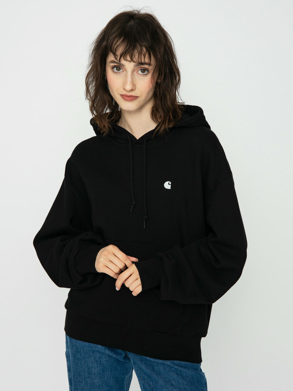 Худі Carhartt WIP Casey HD Wmn (black/silver)