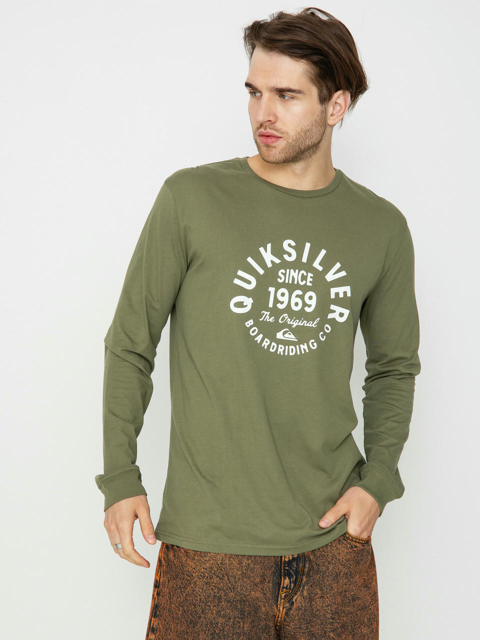 Лонгслів Quiksilver Circled Script Front (four leaf clover)