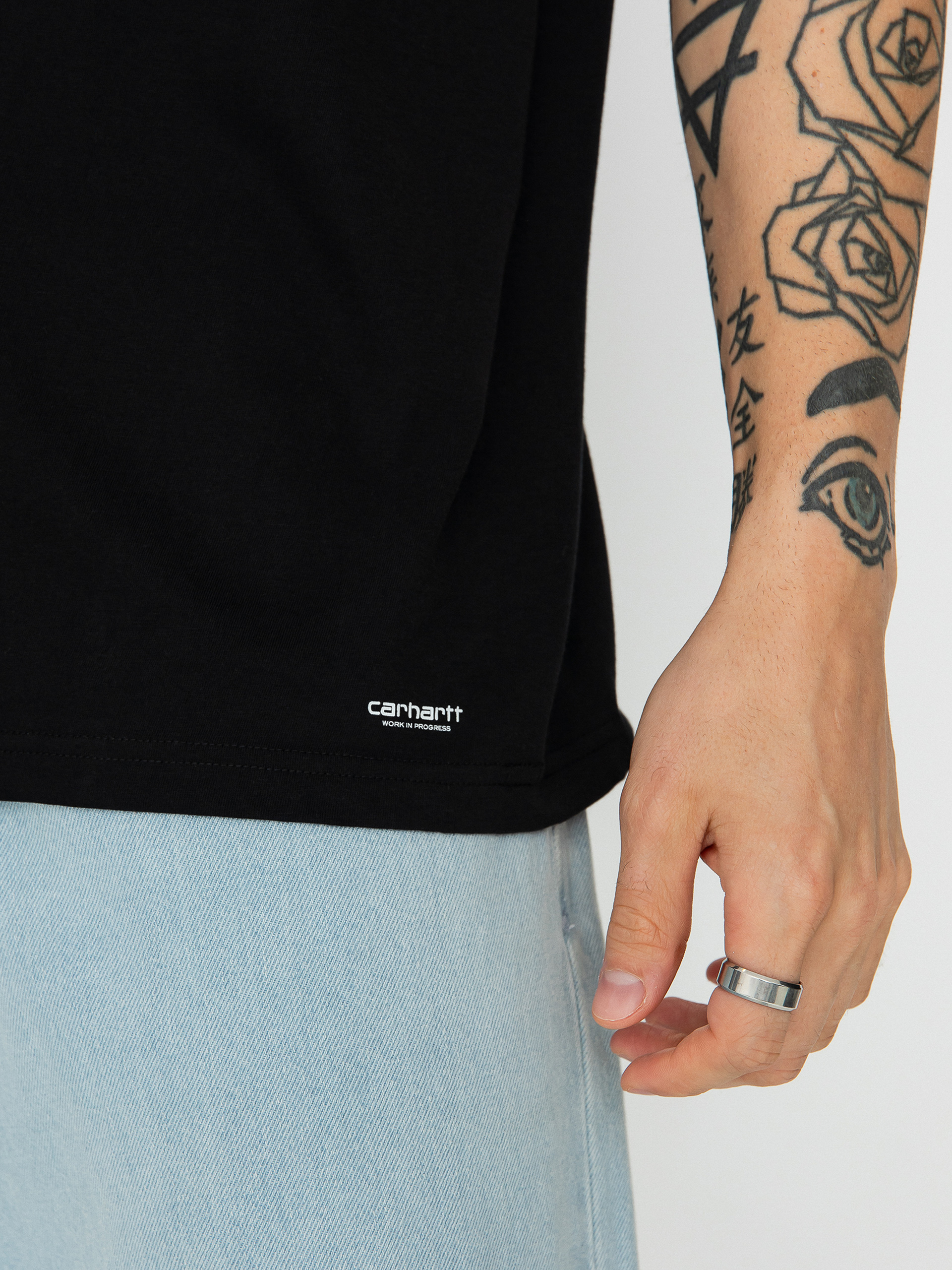 Футболка Carhartt WIP Standard Crew Neck 2-pack (black black)