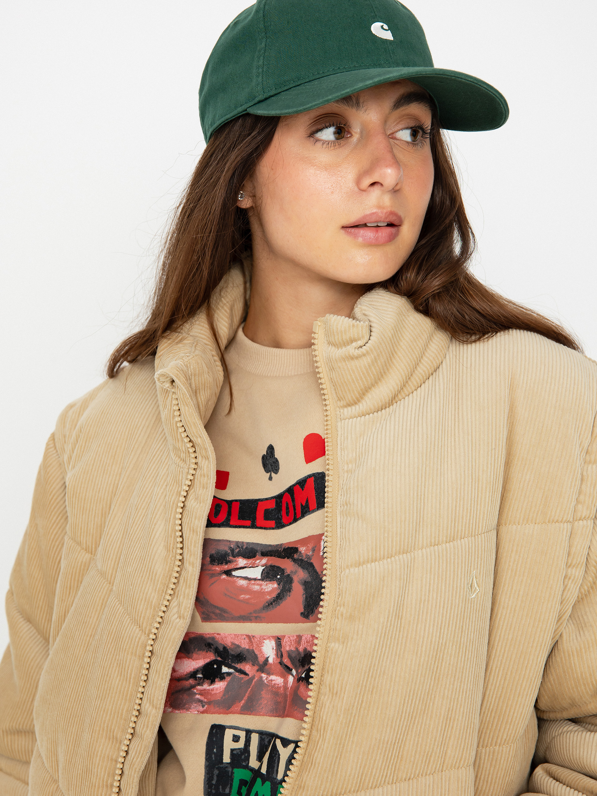 Куртка Volcom Cord'N Puff Wmn (khaki)