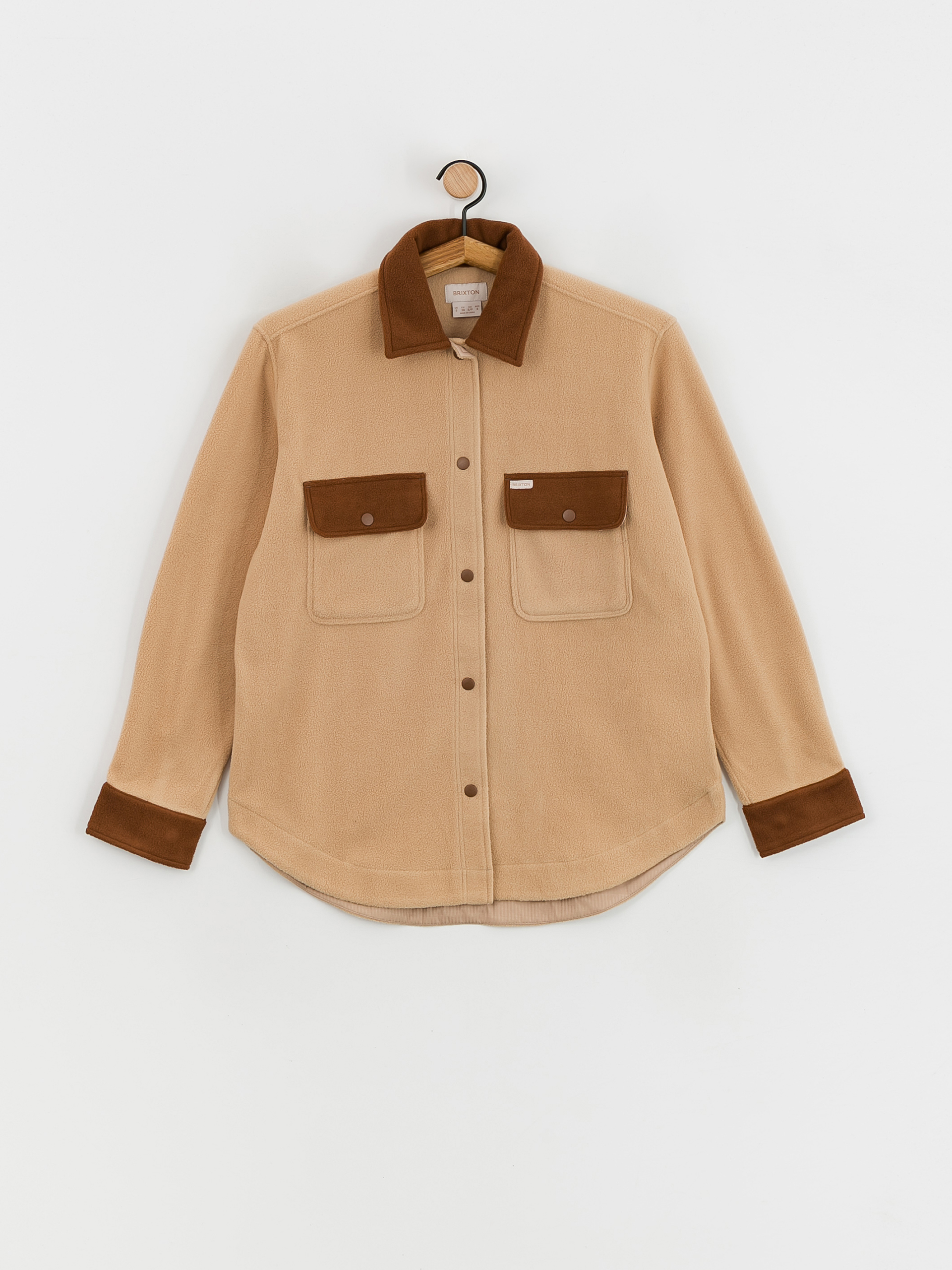 Сорочка Brixton Bowery Bf Arctic Stretch Fleec Wmn (sesame/bison)
