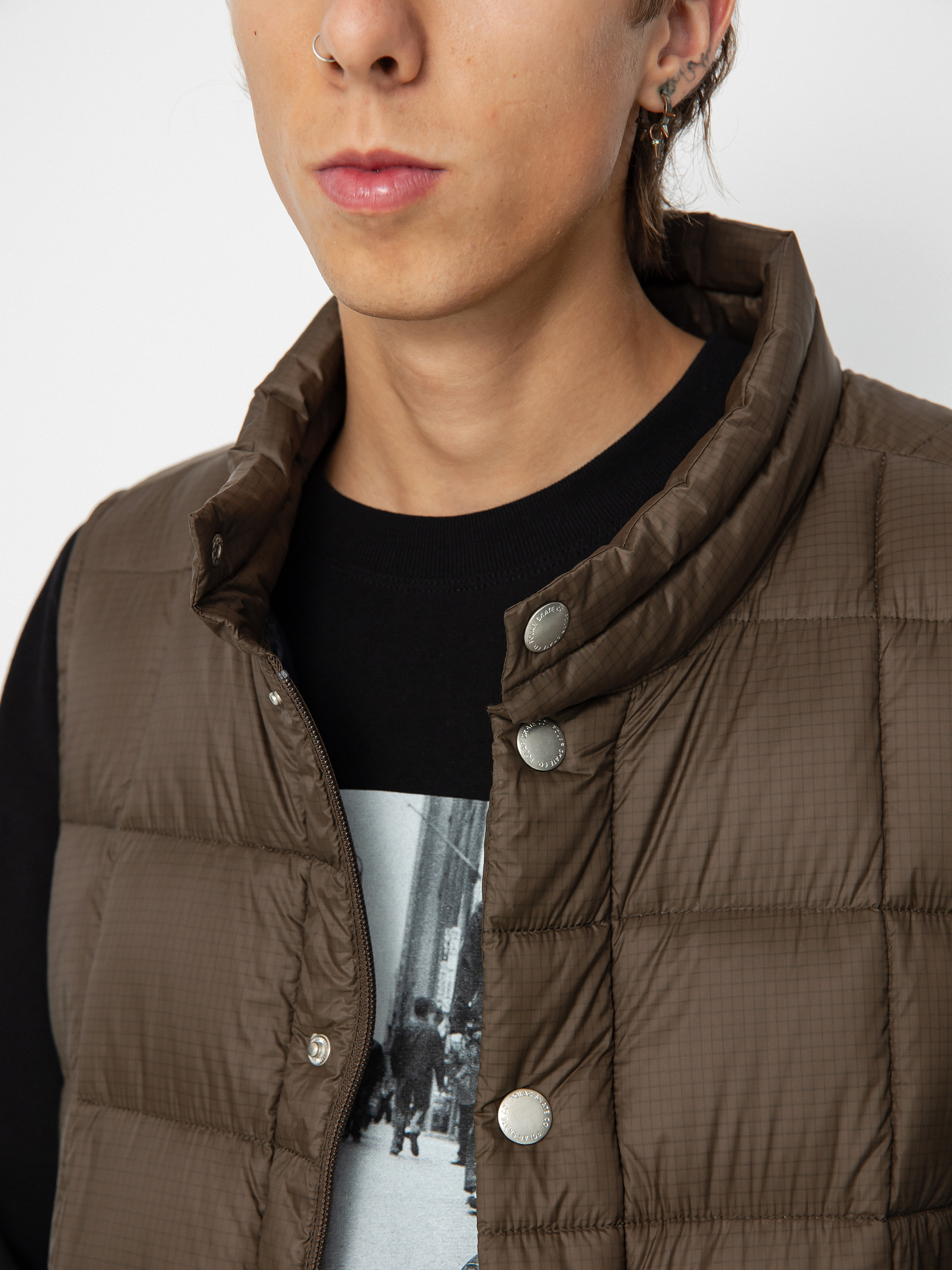 Безрукавка Polar Skate Lightweight Puffer Vest (brown)