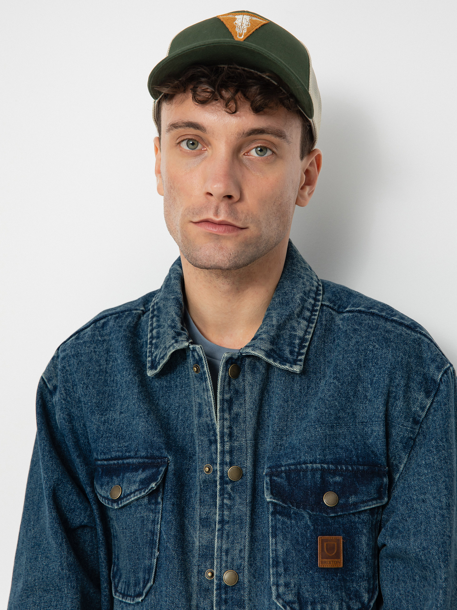 Куртка Brixton Durham (medium wash indigo)