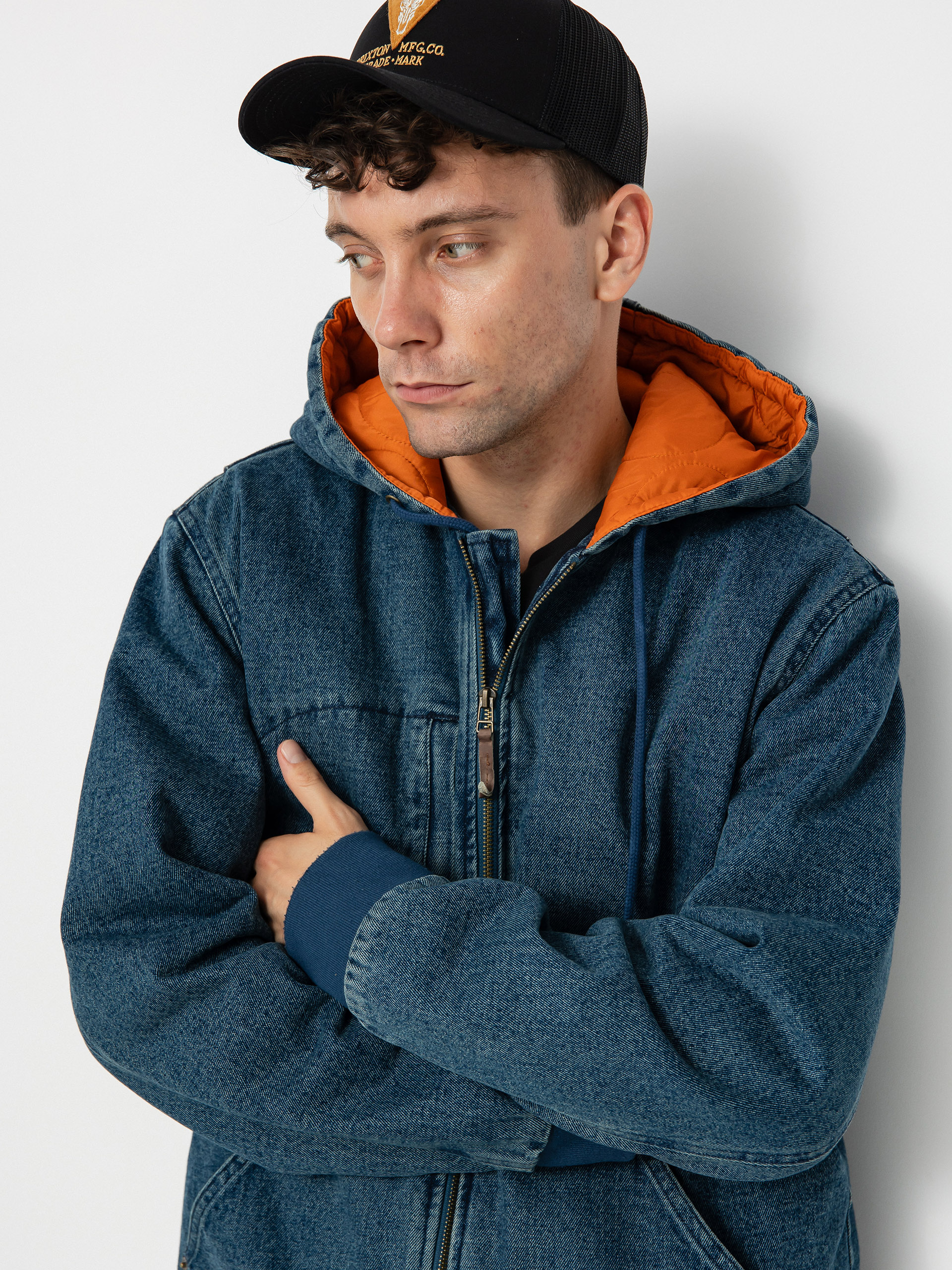 Куртка Brixton Builders ZHD (medium wash indigo)