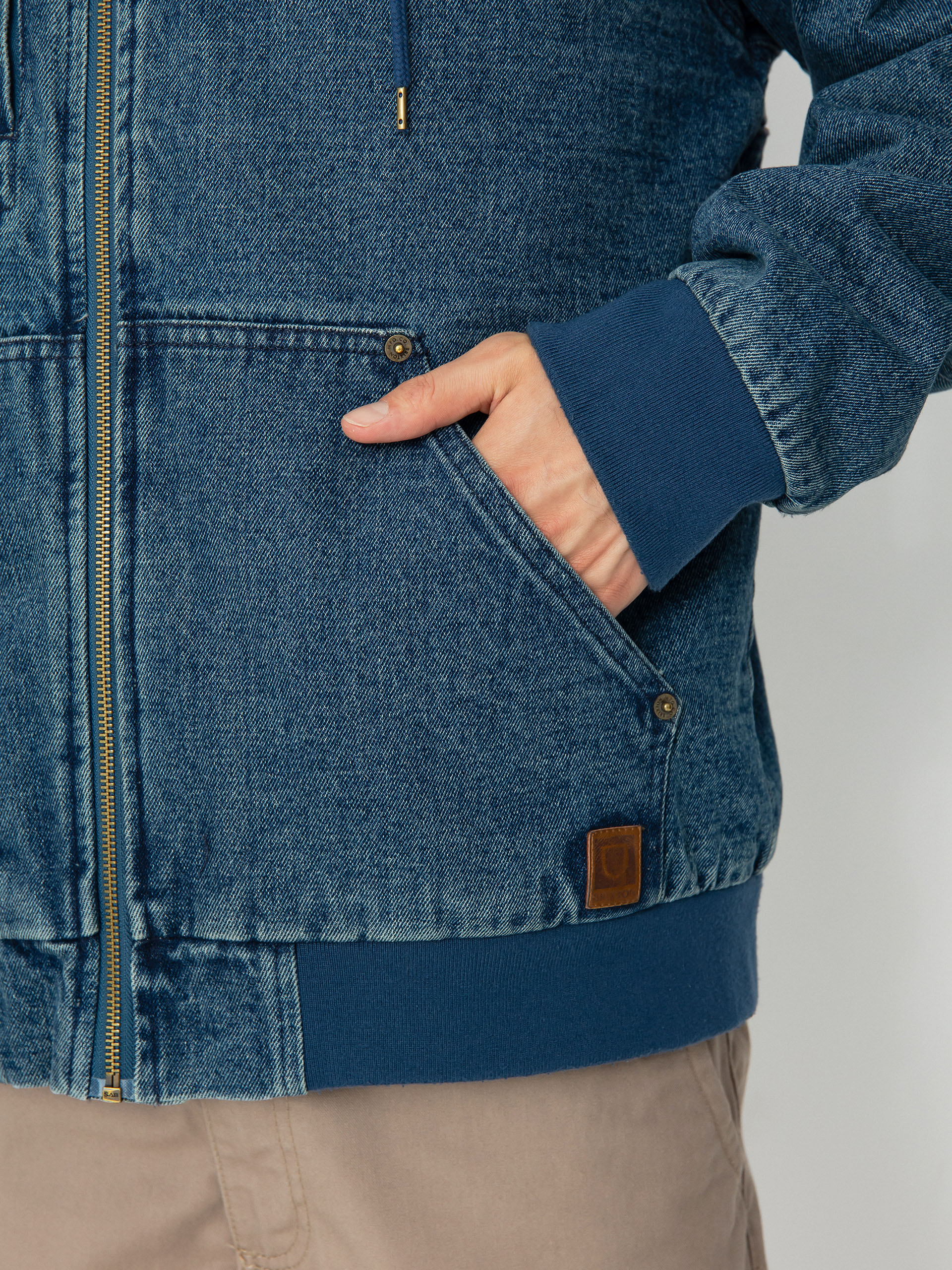 Куртка Brixton Builders ZHD (medium wash indigo)