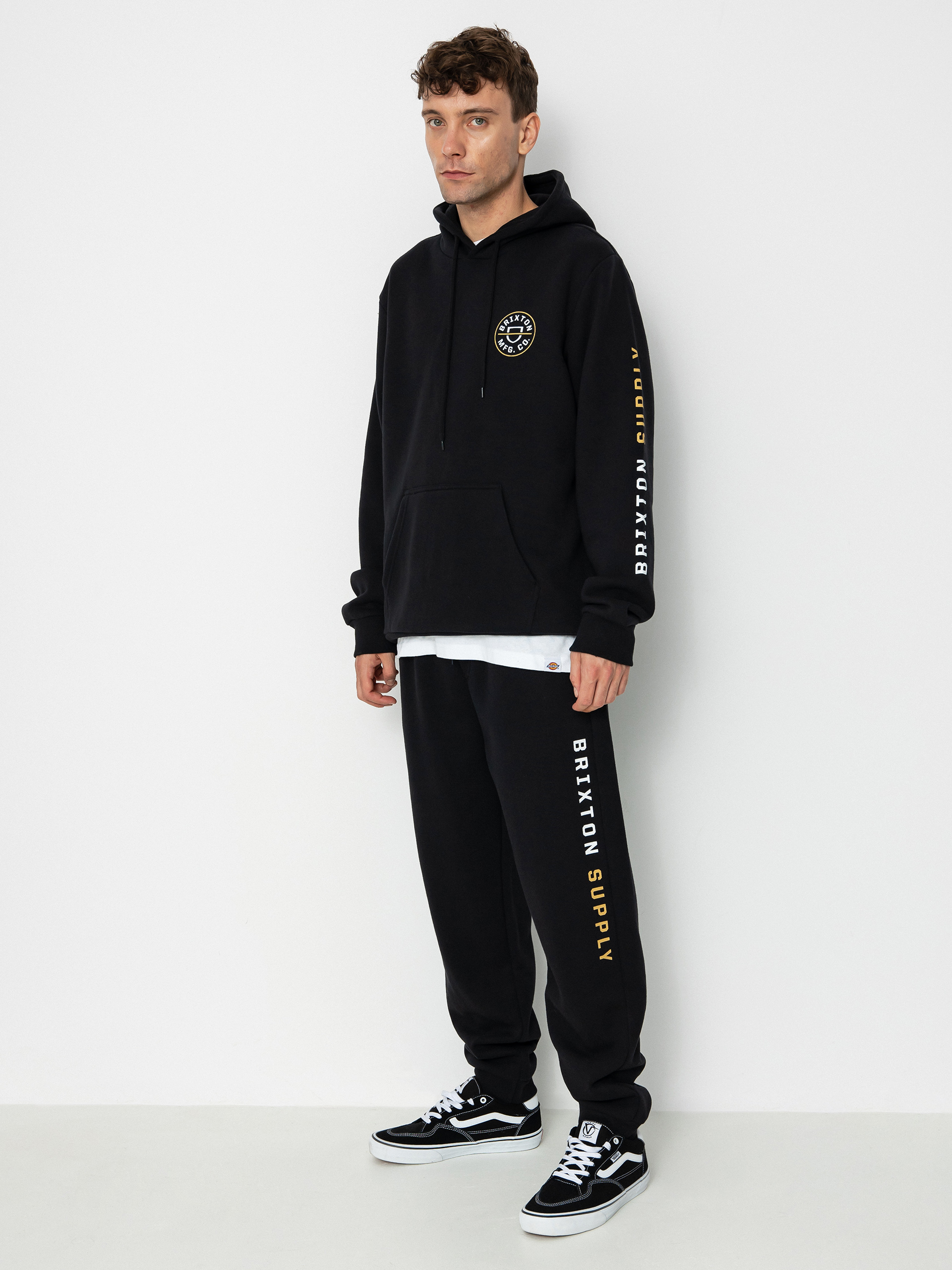 Штани Brixton Crest Line Fleece Sweat (black)