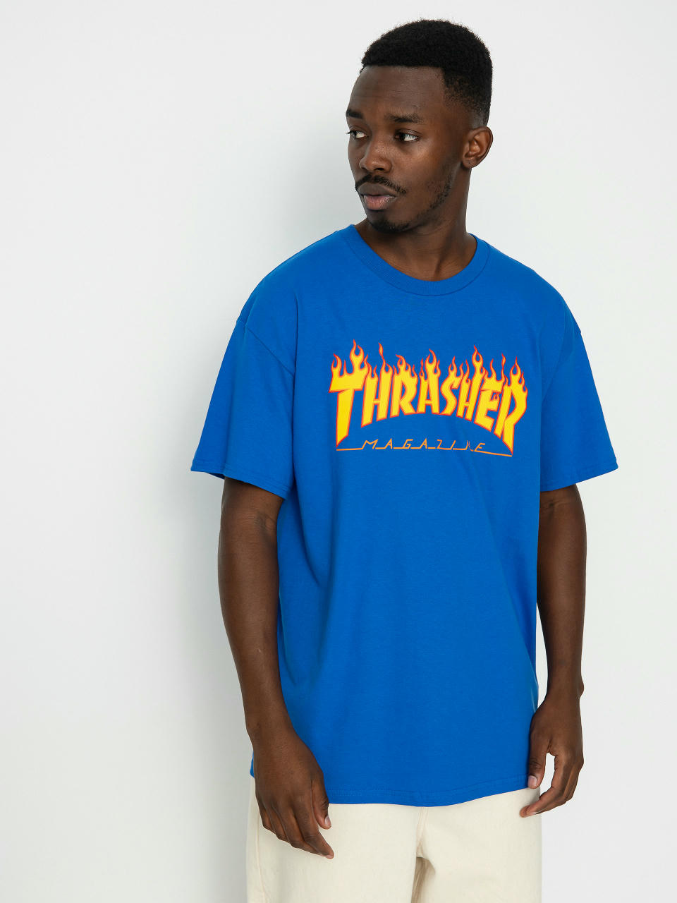 Футболка Thrasher Flame Logo (royal blue)