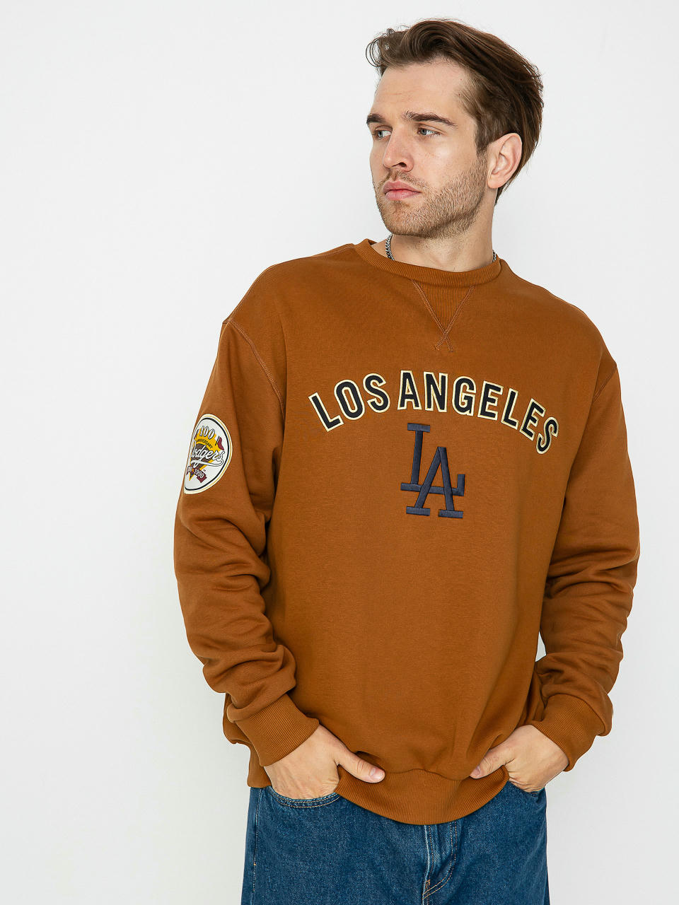 Світшот New Era MLB Los Angeles Dodgers (brown)