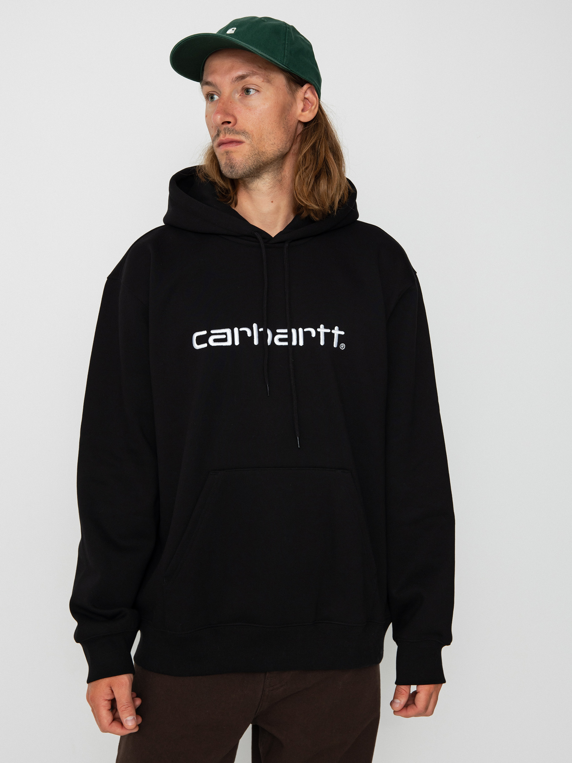 Худі Carhartt WIP Carhartt HD - чорний (black/white)