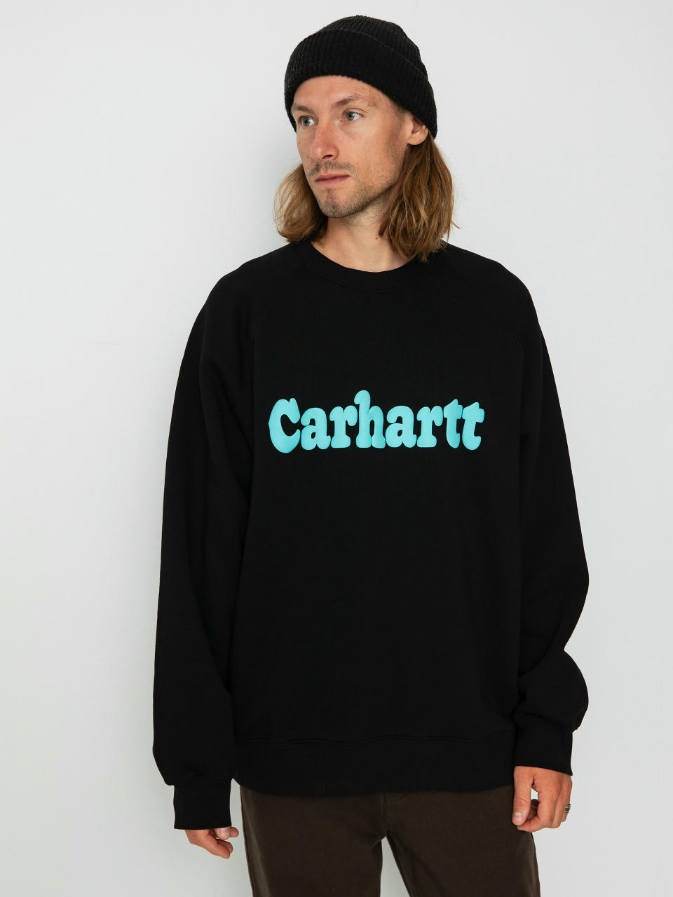 Світшот Carhartt WIP Bubbles (black/turquoise)