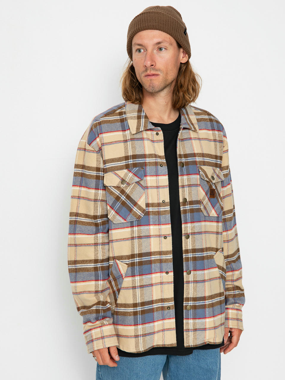 Куртка Brixton Durham (sesame plaid)