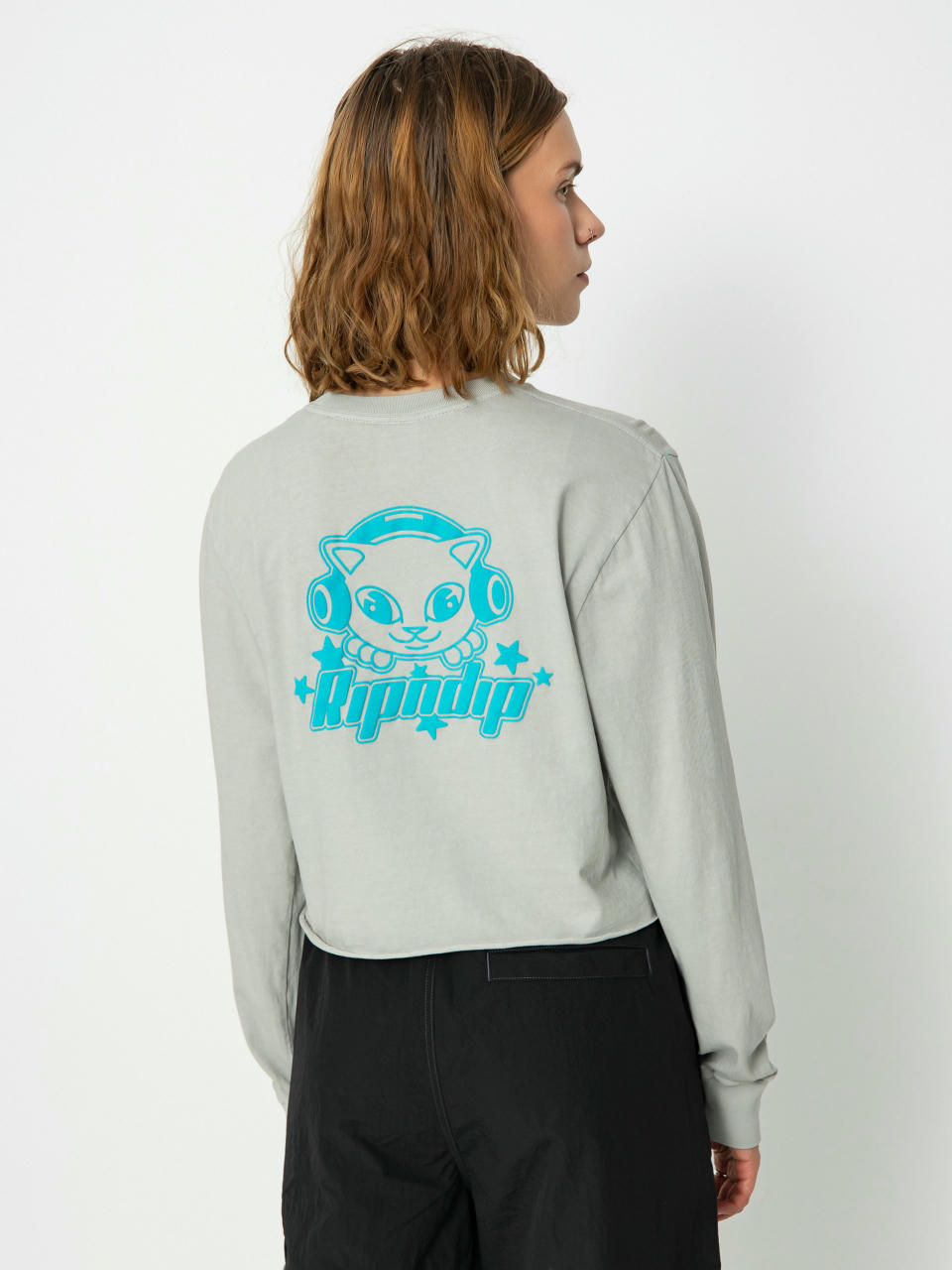 Лонгслів RipNDip Kawaii Nerm Cropped Wmn (grey)