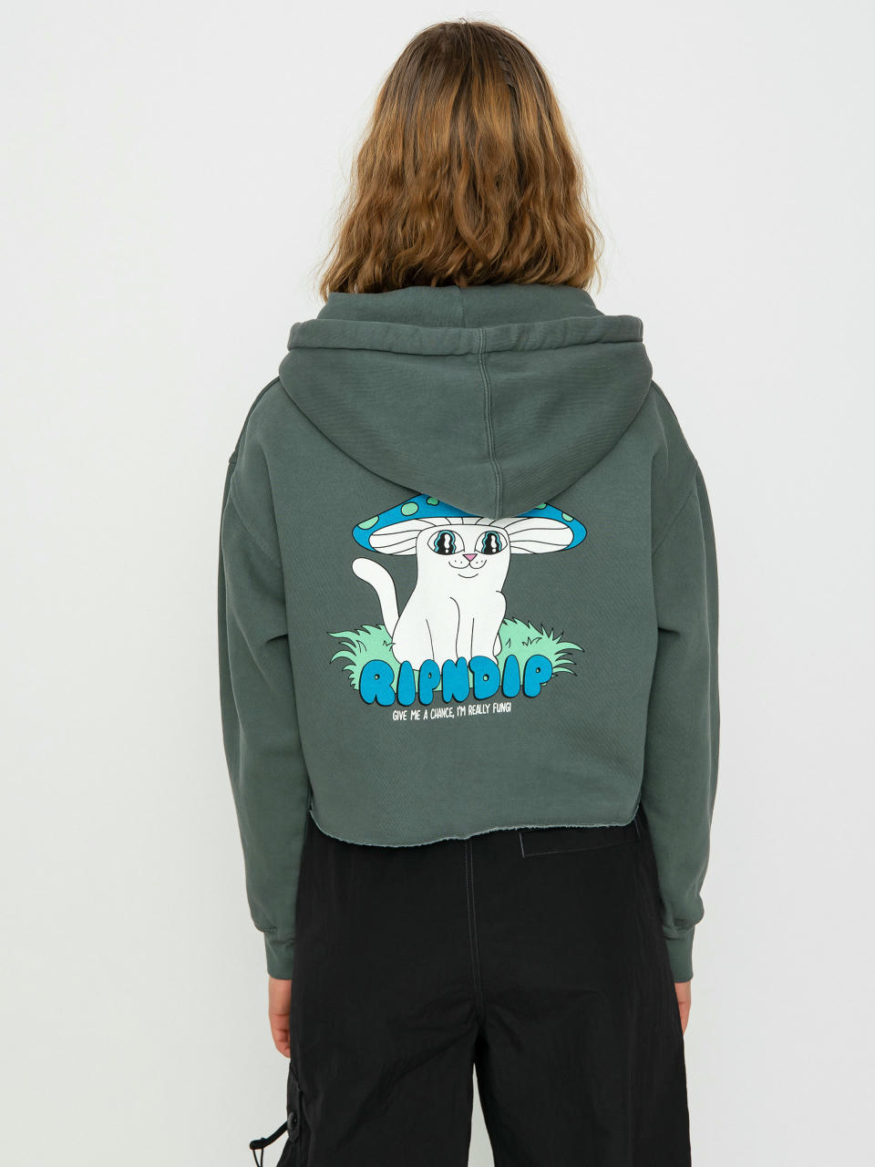 Худі RipNDip Shroom Nerm Cropped HD Wmn (charcoal)