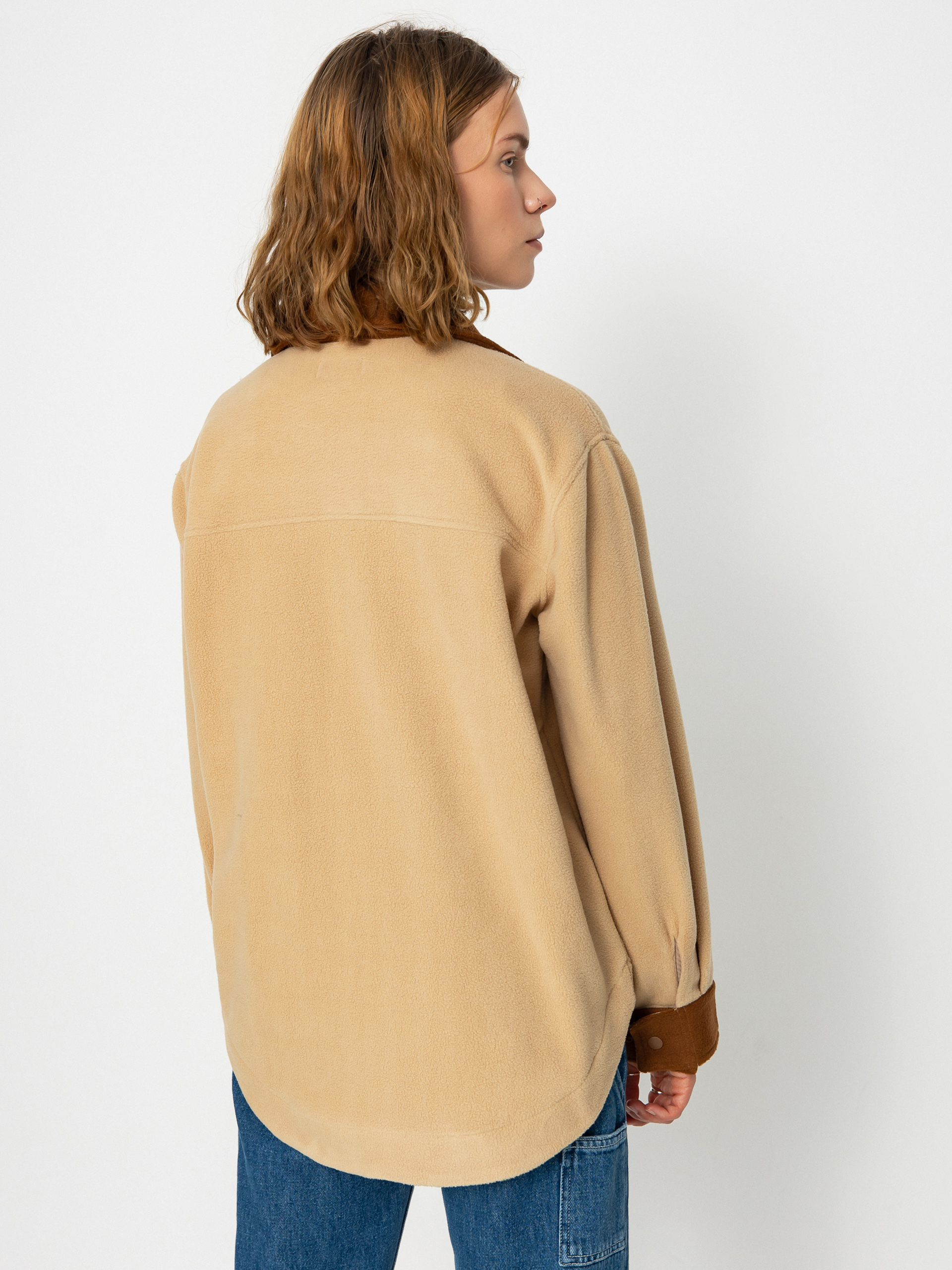 Сорочка Brixton Bowery Bf Arctic Stretch Fleec Wmn (sesame/bison)