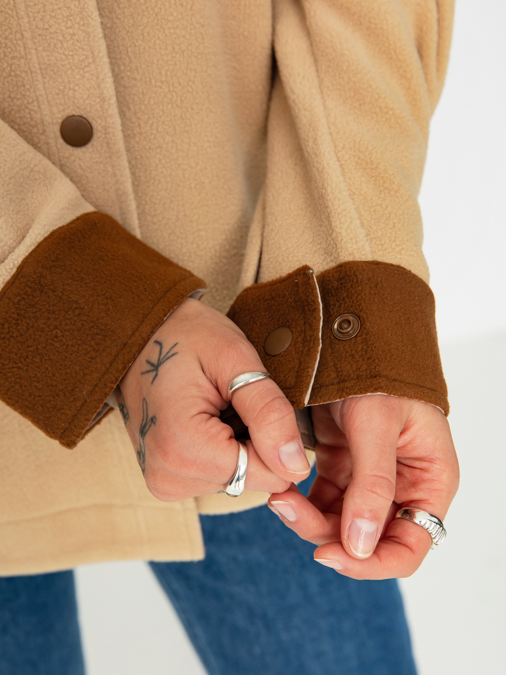 Сорочка Brixton Bowery Bf Arctic Stretch Fleec Wmn (sesame/bison)