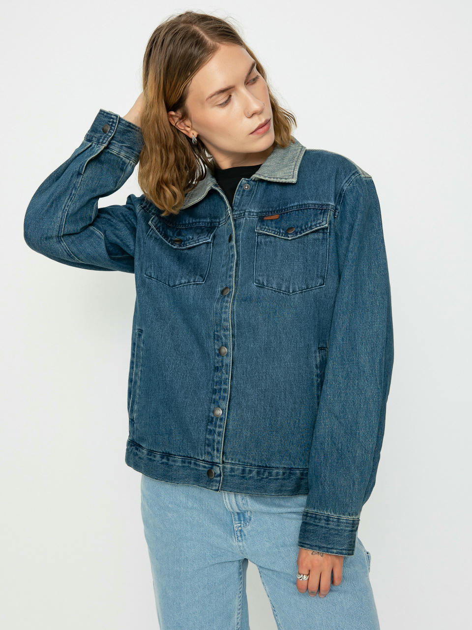 Куртка Brixton Cable Embroidered Wmn (two tone indigo)