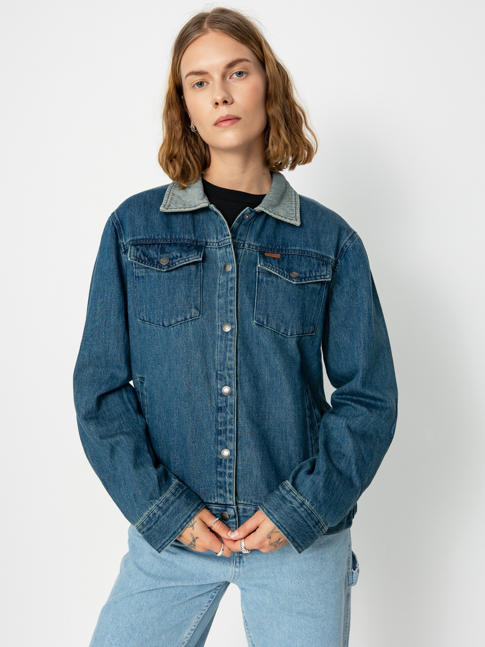 Куртка Brixton Cable Embroidered Wmn (two tone indigo)