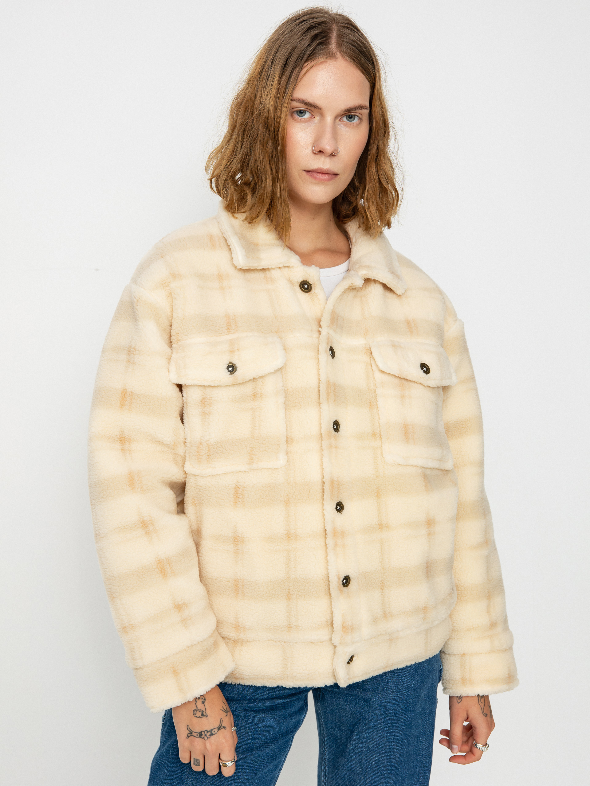 Куртка Rip Curl Sunrise Session Sherpa Wmn (beige)