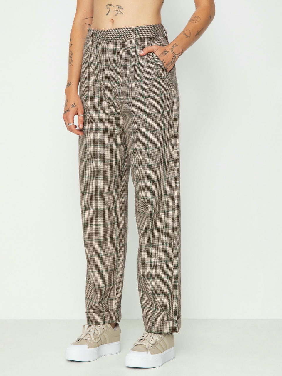 Штани Brixton Victory Trouser Wmn (sesame/seal brown)